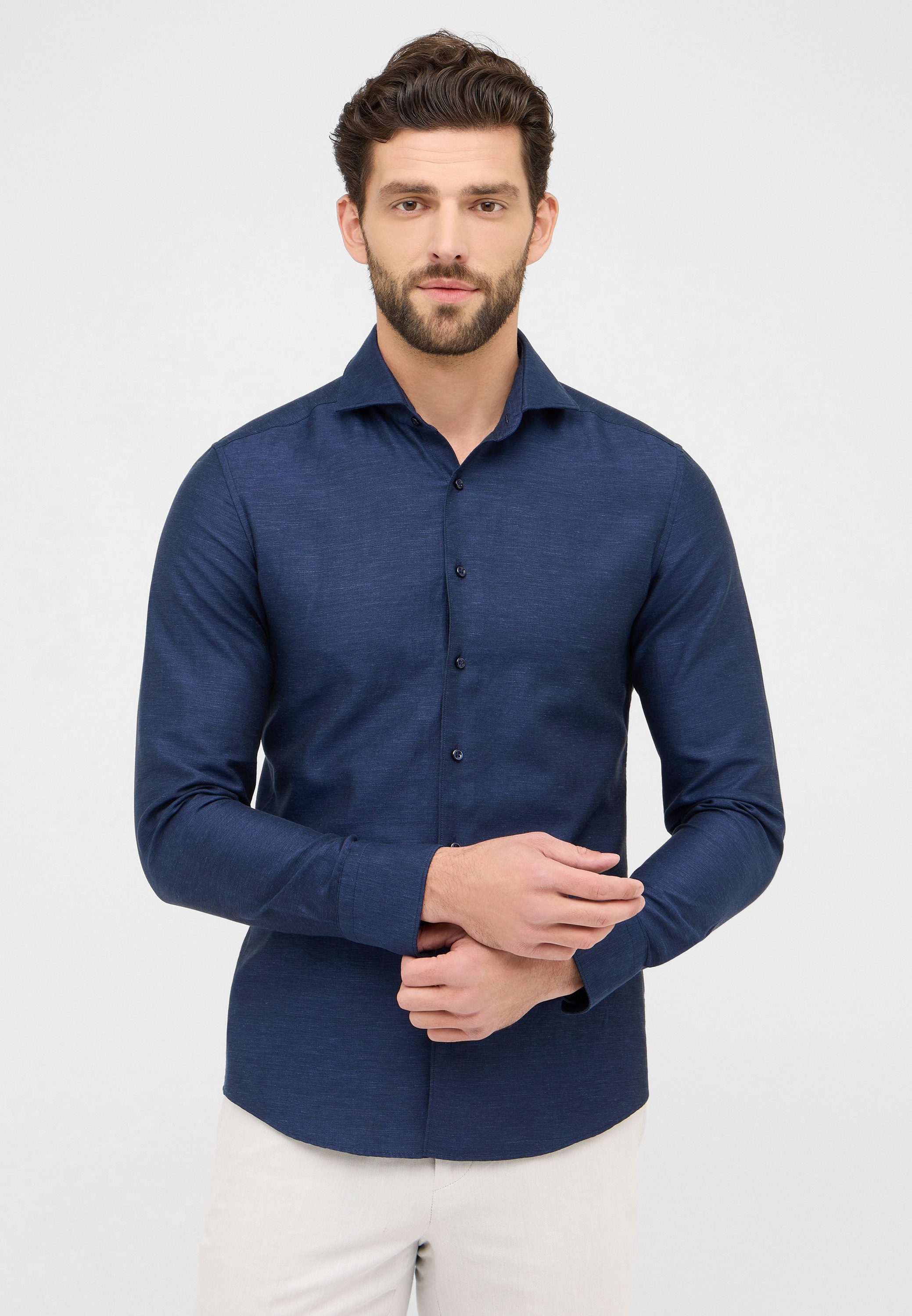 Eterna Langarmhemd SLIM FIT EASY IRON günstig online kaufen