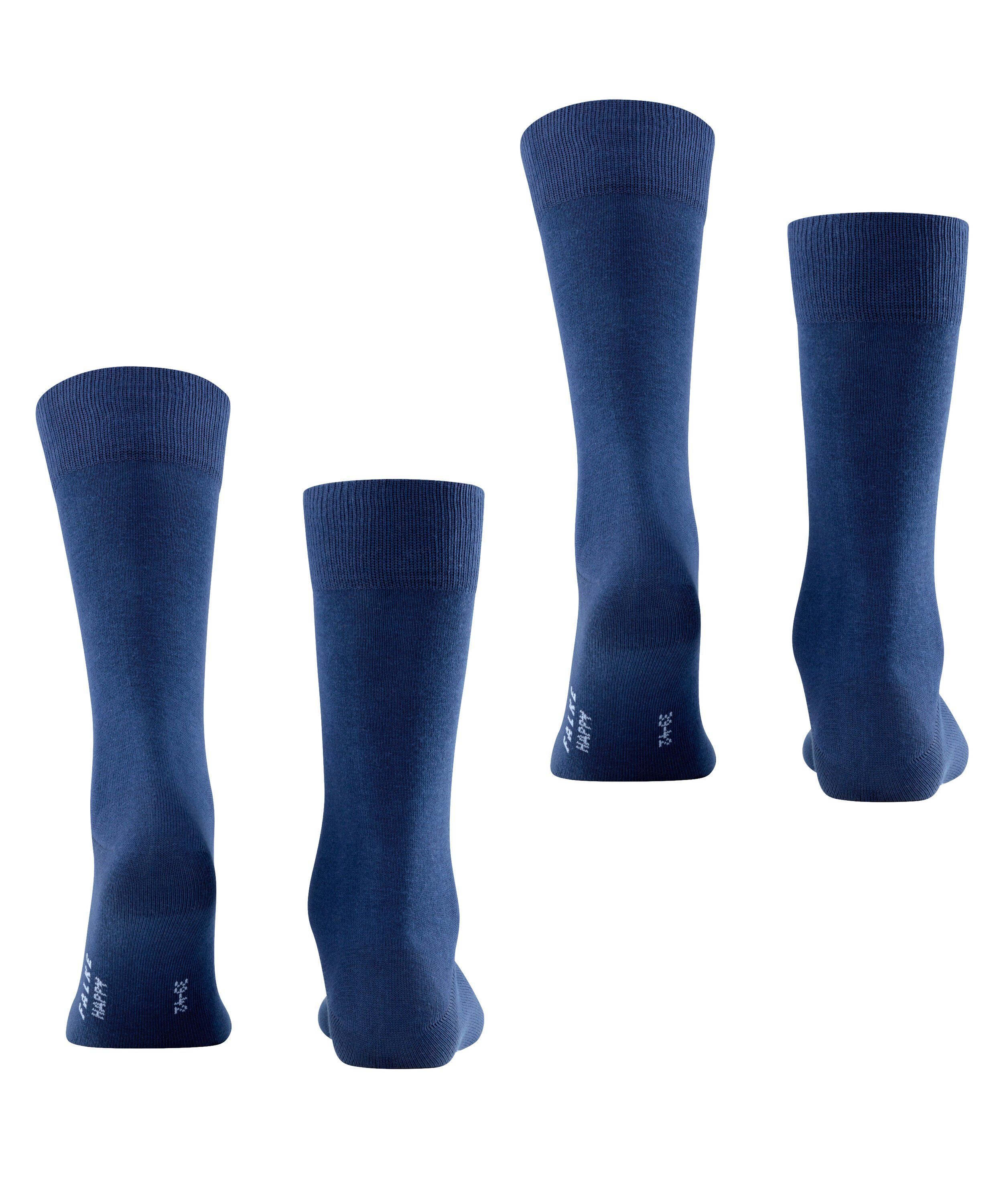 FALKE Socken Happy 2-Pack (2-Paar) (6000) blue royal