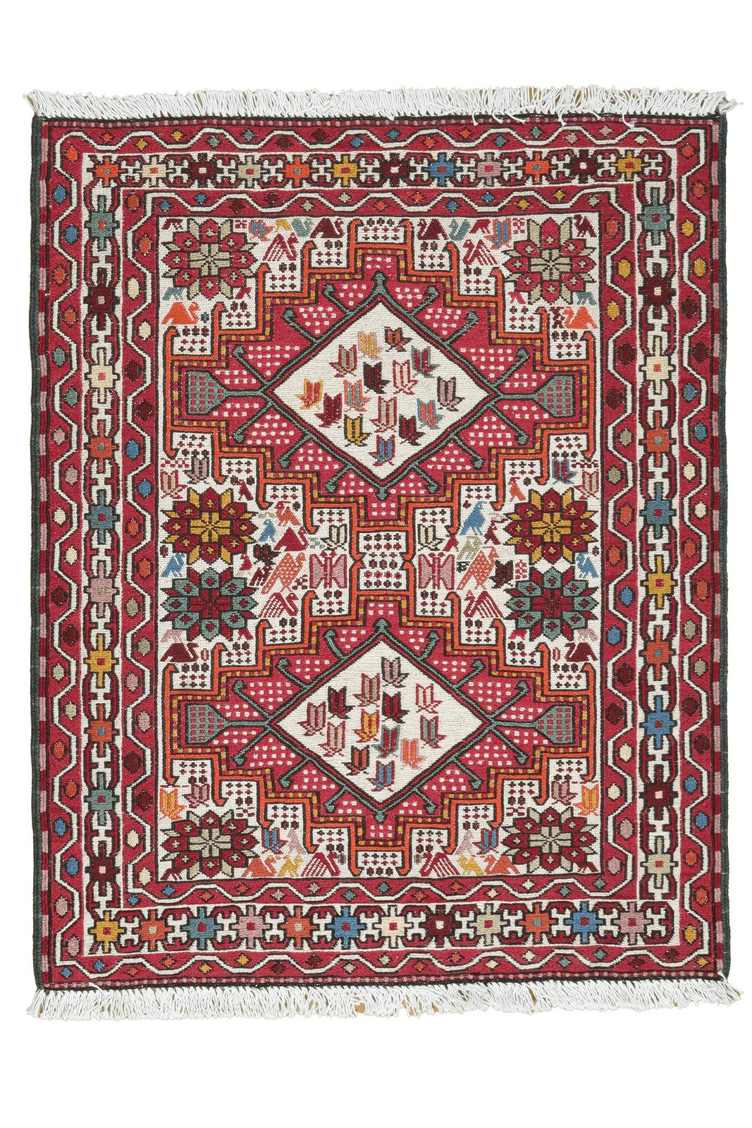 Looma Teppich Sumak Shahsavan, rechteckig, Höhe: 5 mm, Sumak Shahsavan, Schurwolle, Unikat