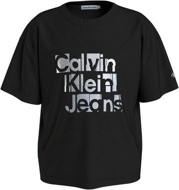 Calvin Klein Jeans T-Shirt METALLIC CKJ BOXY T-SHIRT für Kinder bis 16 Jahre