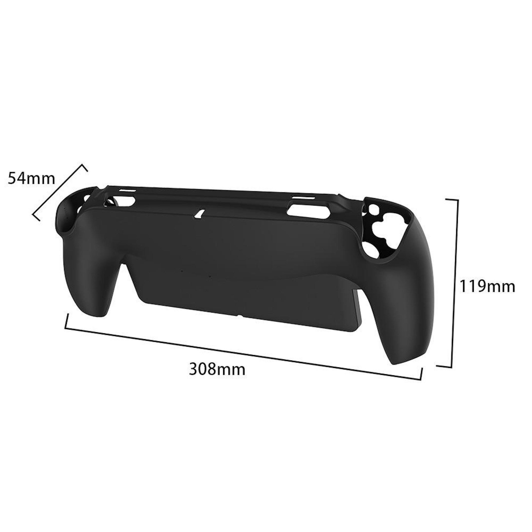 Wigento Handyhülle Für Sony PS5 Silikon Schutzgehäuse Konsole Schwarz, Rutschfest, Kratzfest, Passgenau