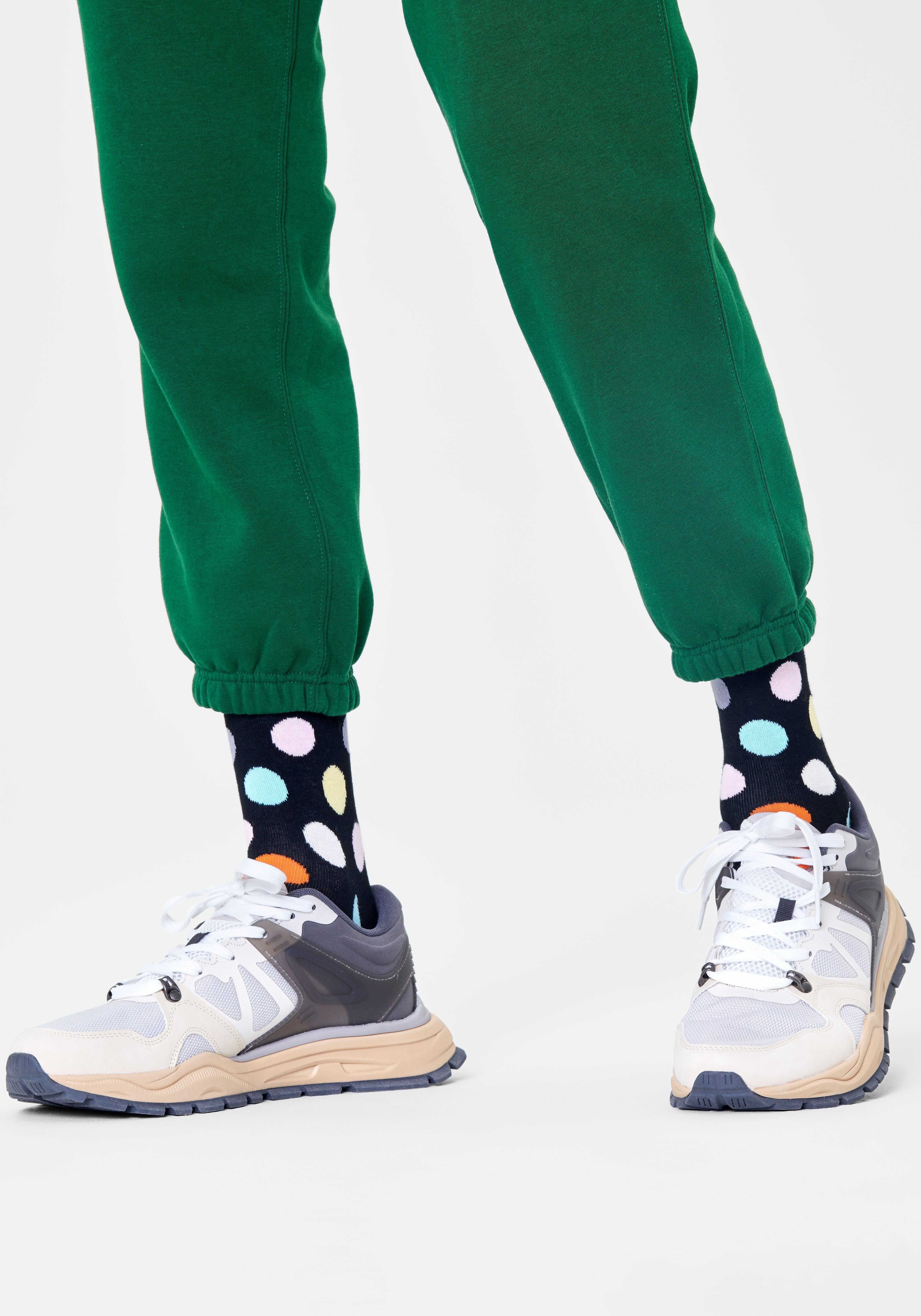 Happy Socks Socken (3-Paar) Big Dot & Diamond Socks & Strip Faded