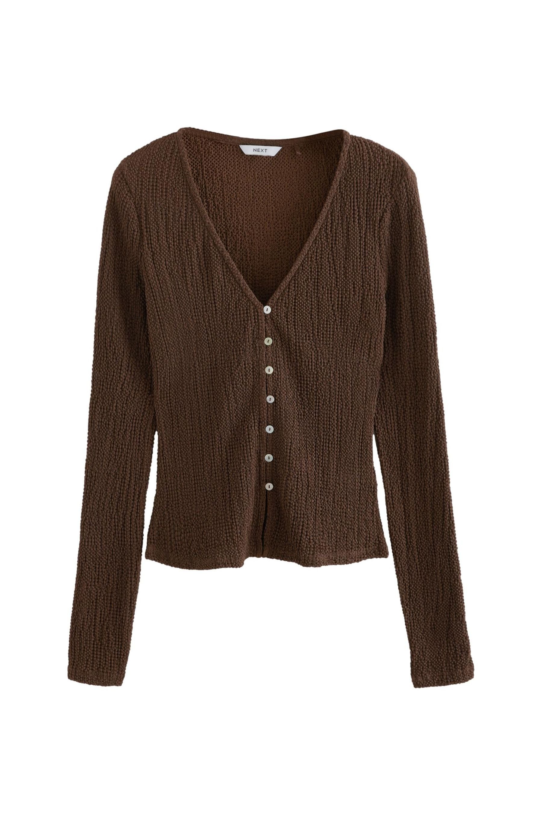 Next Strickjacke Langärmelige, geknöpfte Strickjacke mit günstig online kaufen