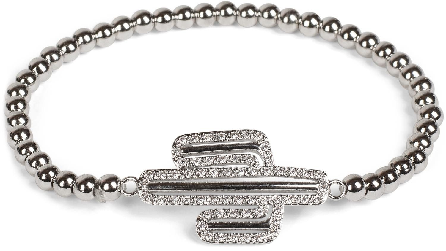 Armband Kugelarmband mit Kaktus und Strass