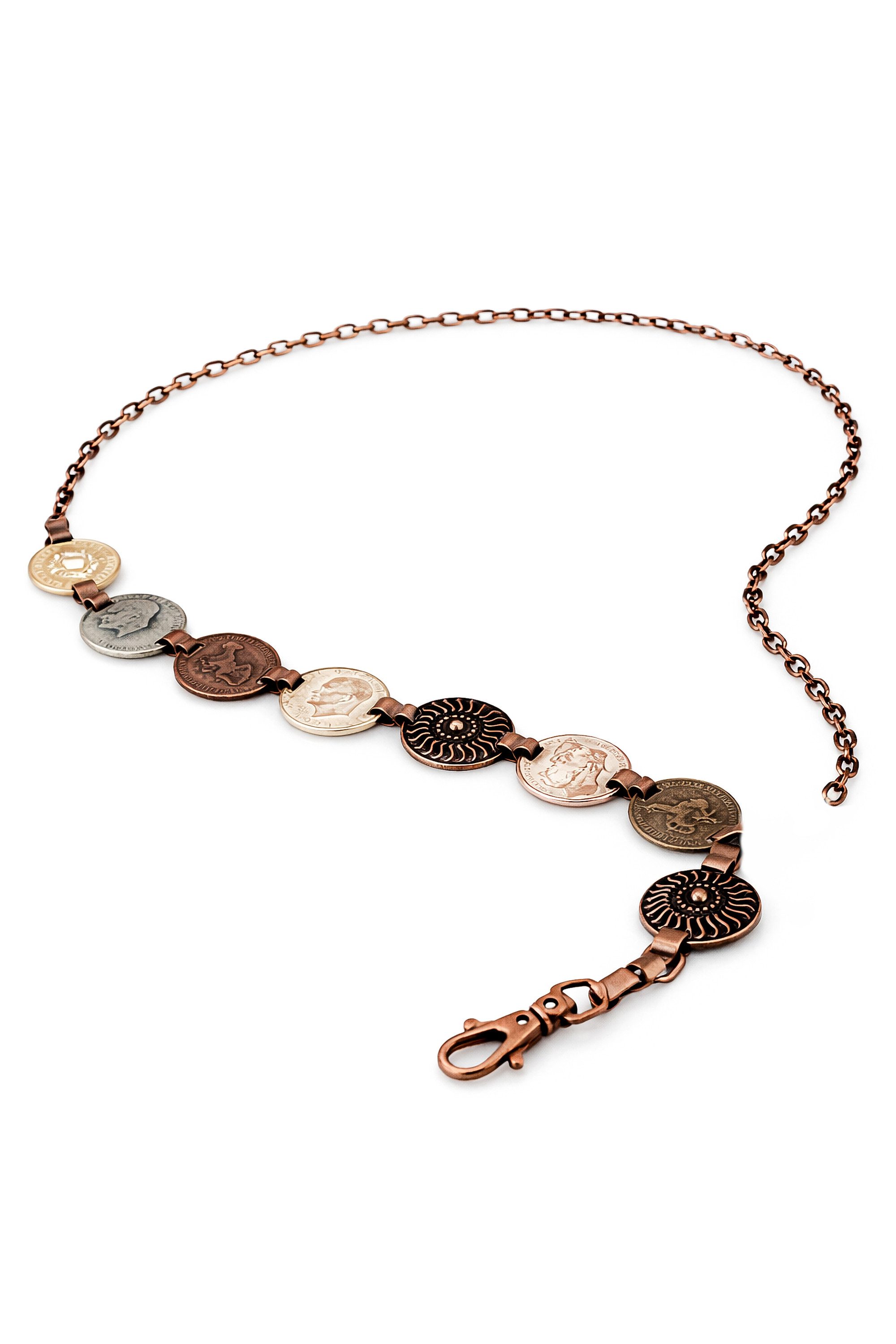 COLLEZIONE ALESSANDRO Kettengürtel Münze im Antik-Look mit Münzen