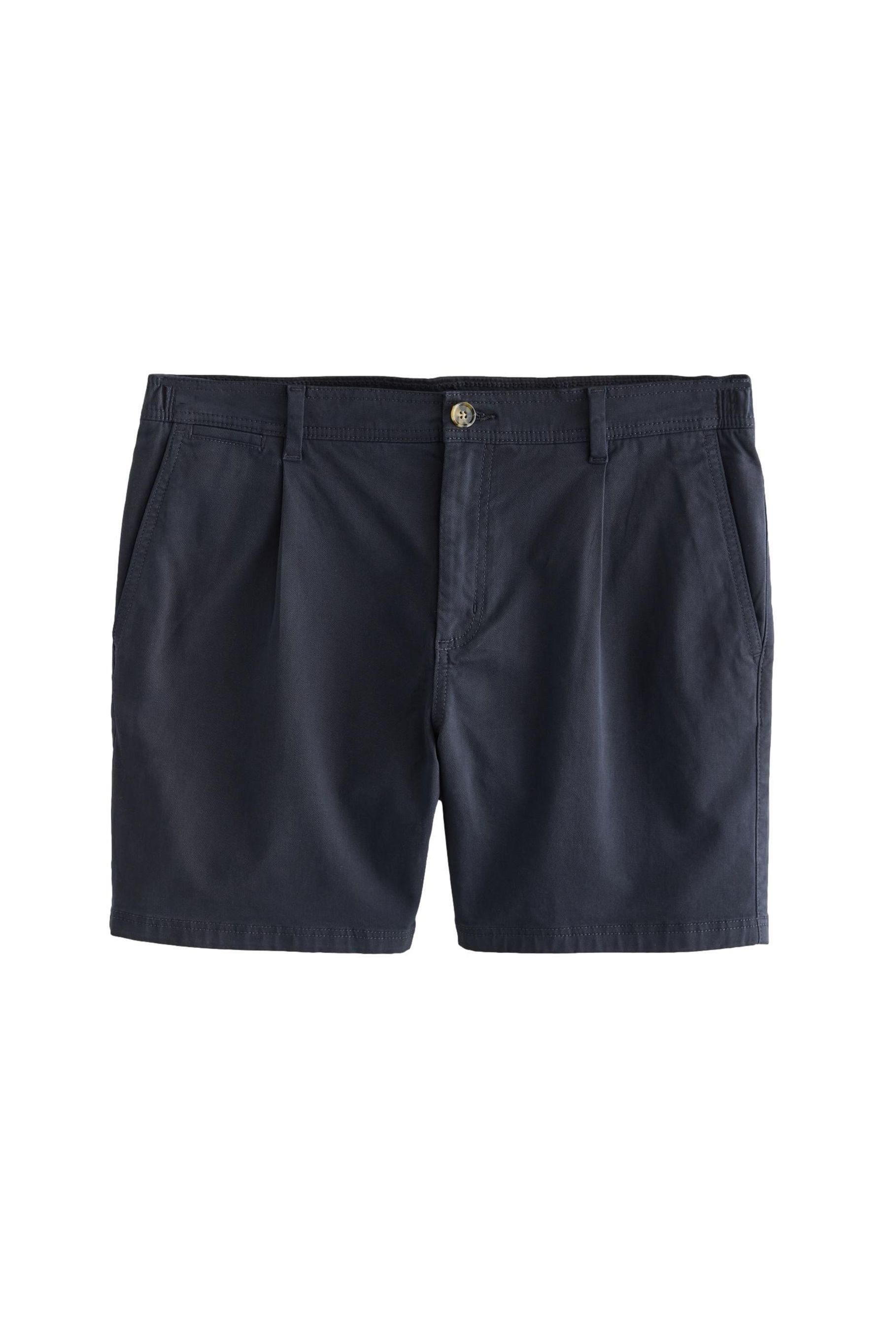 Shorts Chinohose mit Bundfalten und Supima-Baumwolle