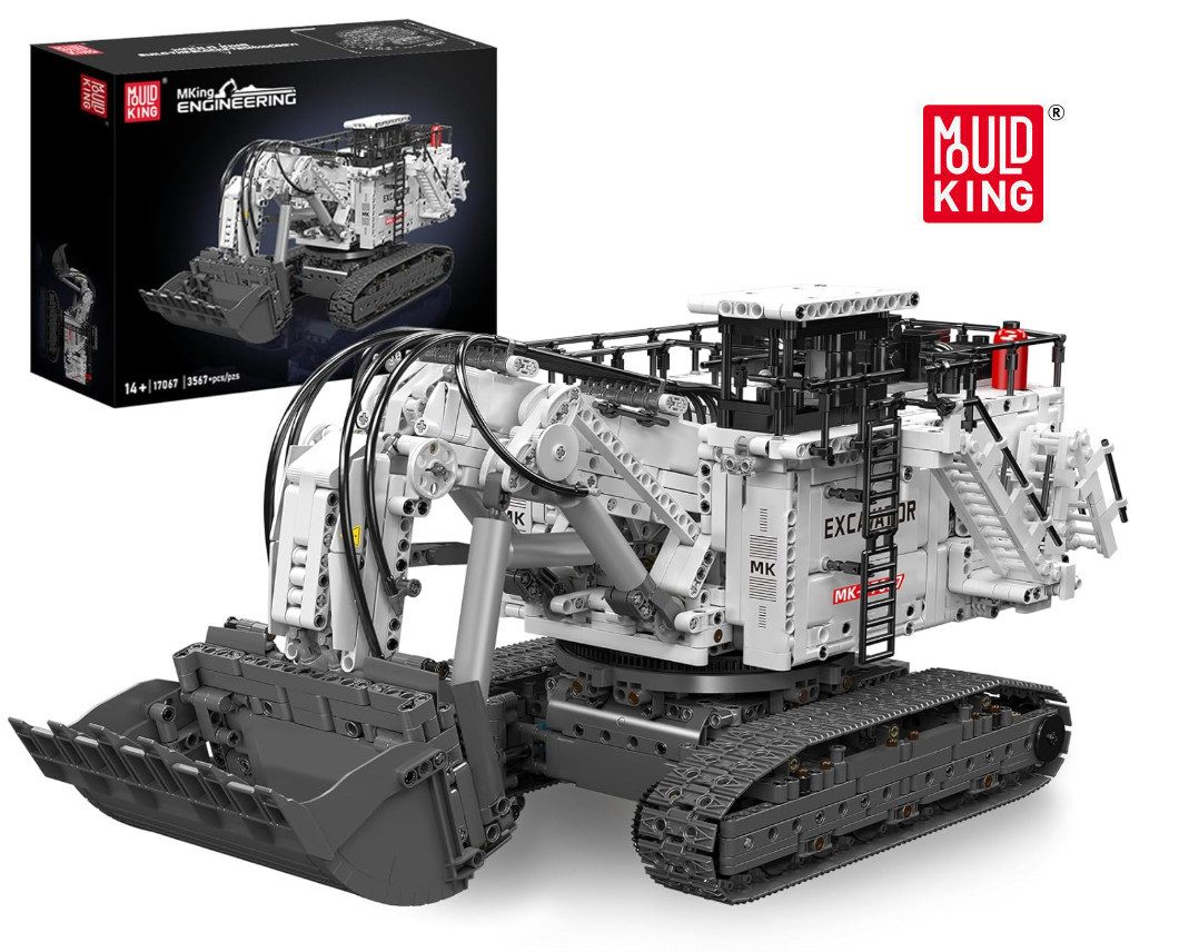 Mould King 17067 CAT 6060 Bergbau-Raupenbagger Konstruktions-Spielset, (3567 St)