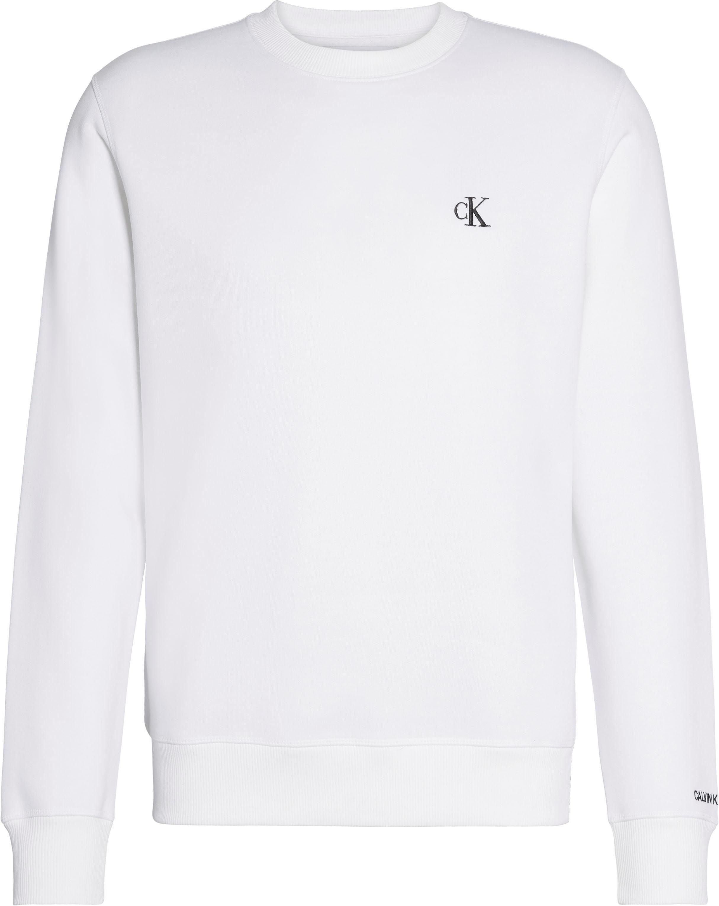 REG ESSENTIAL CK Bright Klein White Jeans CN Sweatshirt Calvin