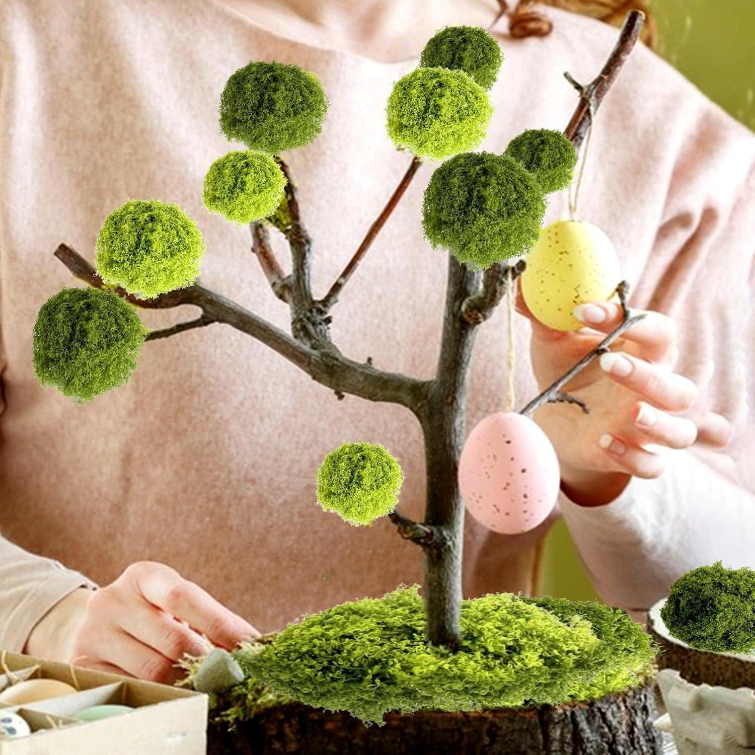 Kunstgras Kunstmoos Bastelmoos Dekomoos Modellbau Dunkelgrün Hellgrün 200g, LuxusKollektion, künstliches Gras, Dekogras