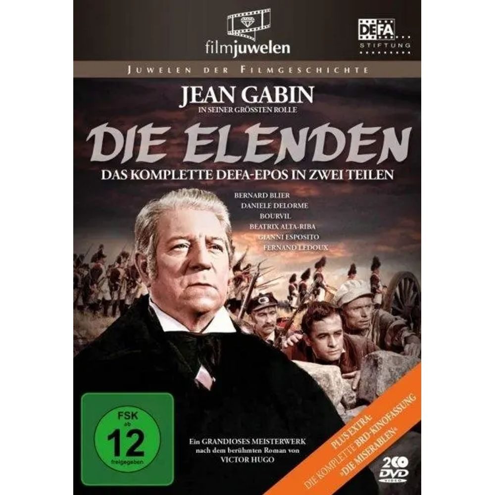 Defa DVD Die Elenden / Die Miserablen - Der legendäre Kino-Zweiteiler. 2 DVDs