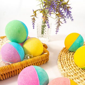 ROY Badekugel Badebomben für Kinder mit Überraschung Bio, Natürliche Badepralinen, Sprudelbäder 12er Geschenkset für Kinder