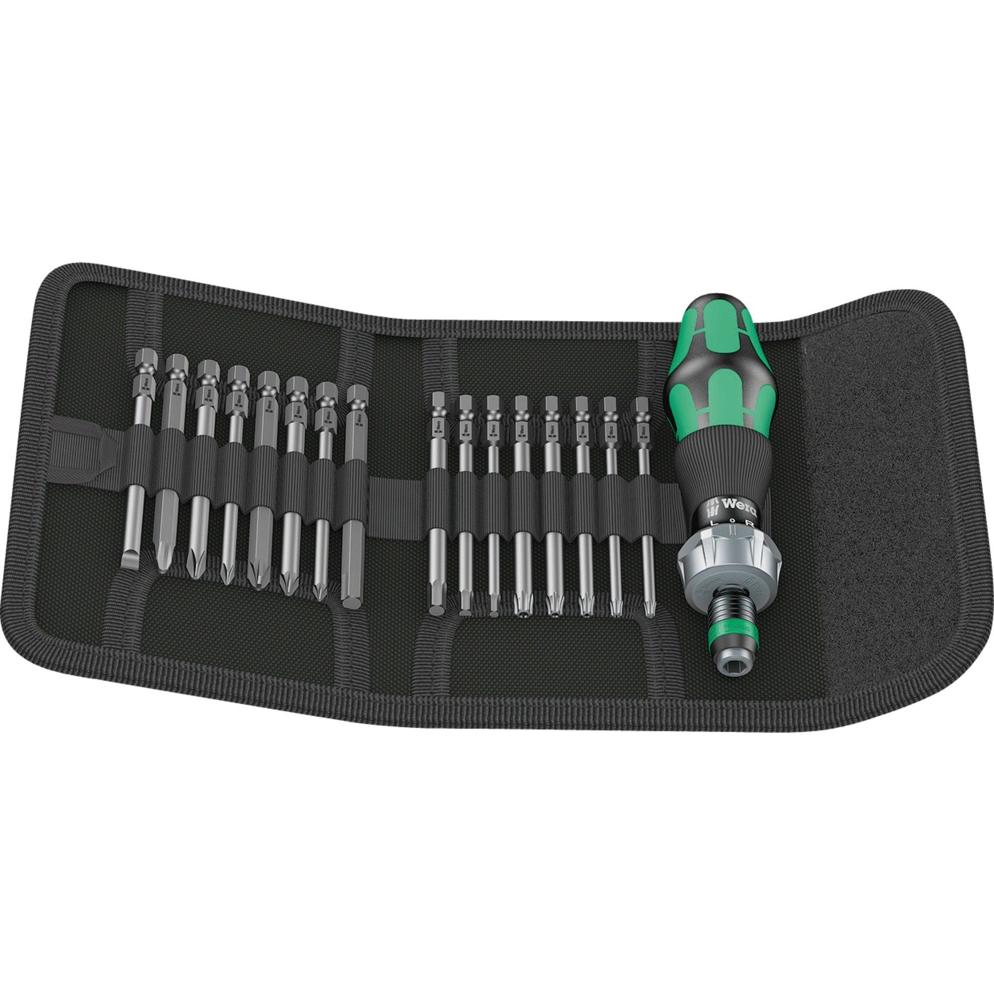 Werkzeugset Wera Kraftform Kompakt 60 RA, Bit-Satz 1/4"