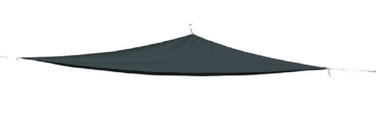 Linder Exclusiv GmbH Sonnensegel Sonnenschutz Garten Dreieck mit Ösen 5x5x5 m, (div. Farben), inklusive 3 Nylon-Spannseile (je 240 cm)
