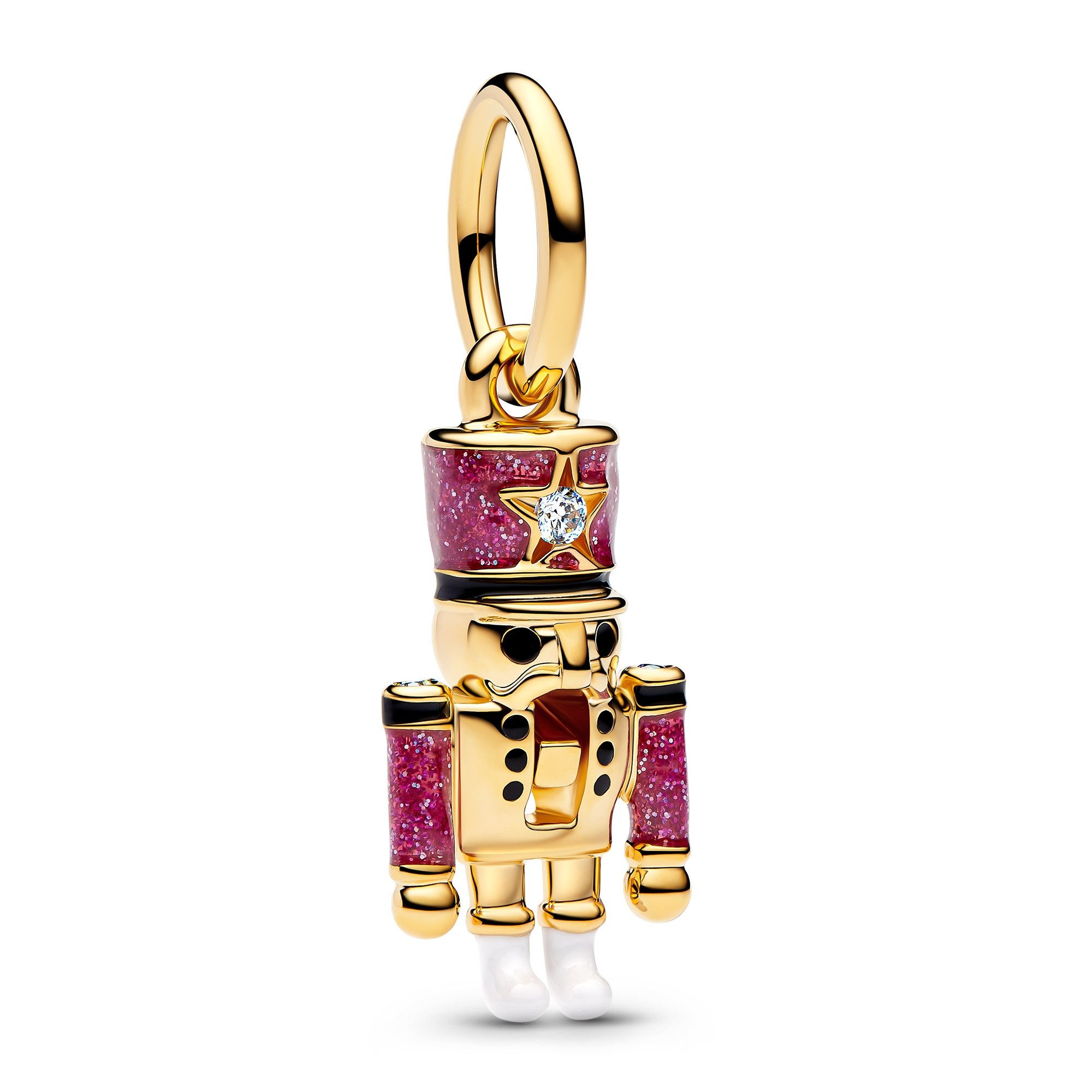 Pandora Kettenanhänger Charm-Beweglicher Nussknacker Goldfarben günstig online kaufen