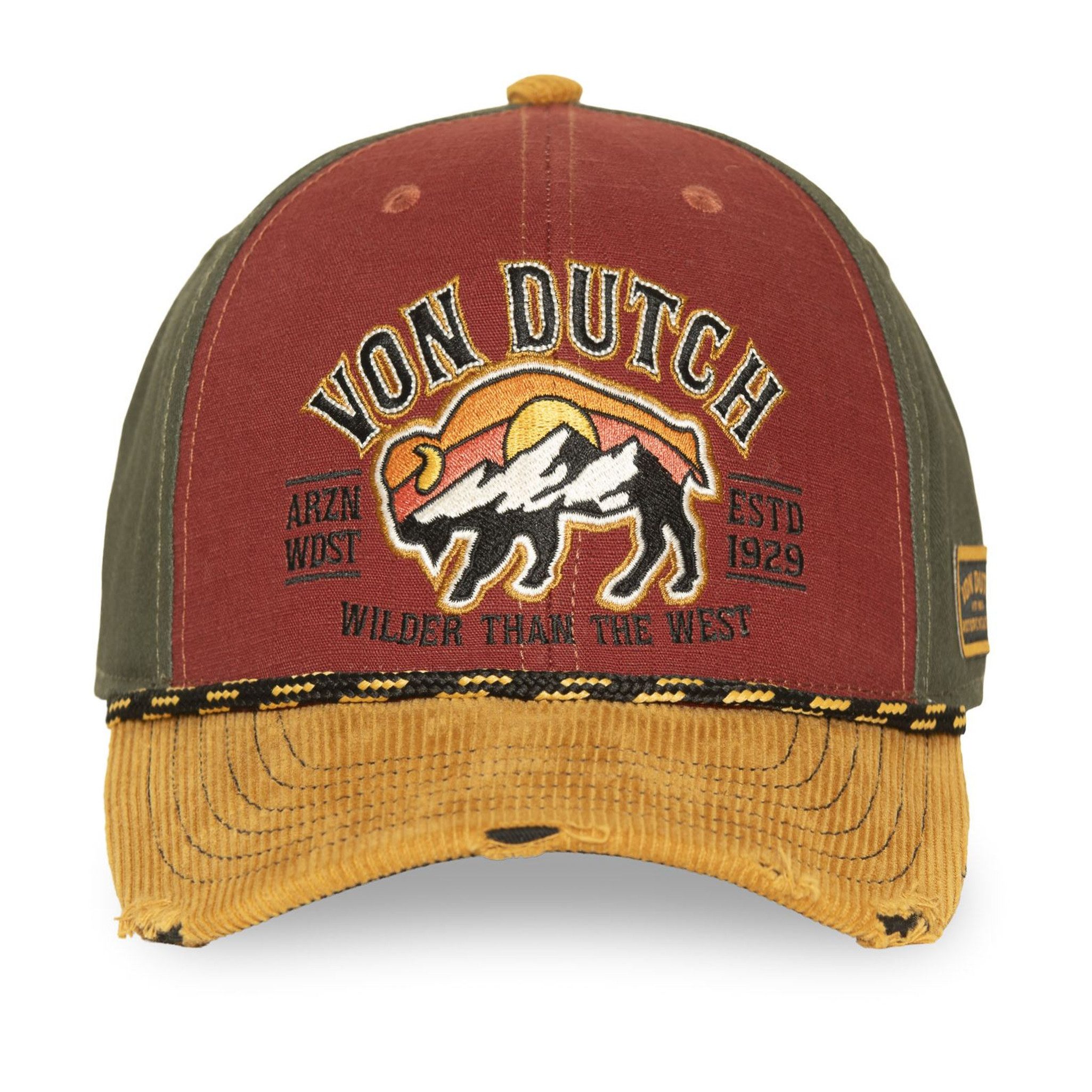 Von Dutch Trucker Cap Von Dutch Originals Trucker Cap - SEMI-CURVED (Basecap, Basecap, Meshcap, Trucker Kappe) Used-Look