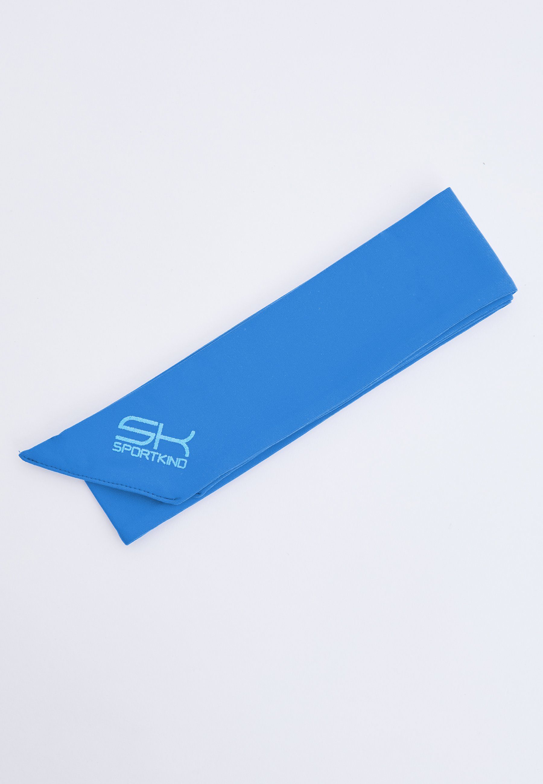 SPORTKIND Schweißband Tennis Stirnband kornblumen blau unisex Kinder Schweißband, Erwachsene, &