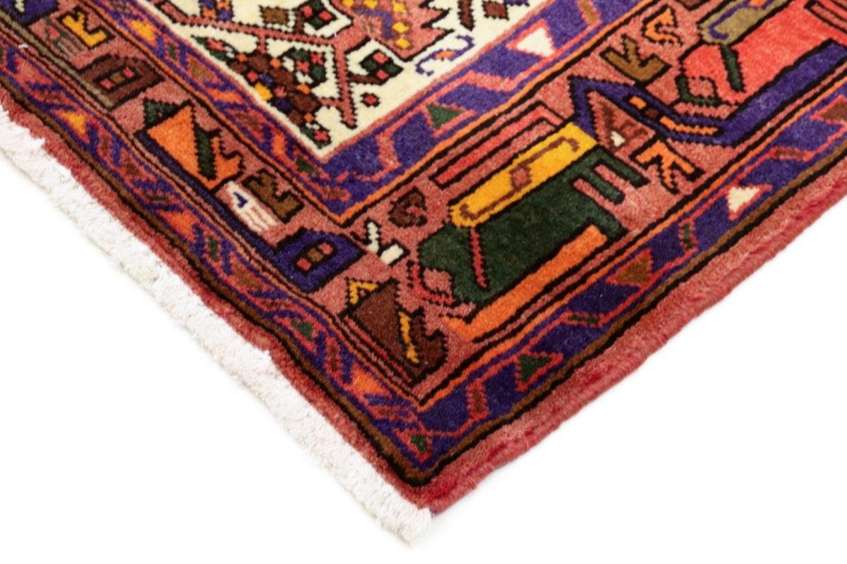 Orientteppich Hamadan 129x216 Nain 8 rechteckig, Höhe: mm Trading, / Orientteppich Handgeknüpfter Perserteppich