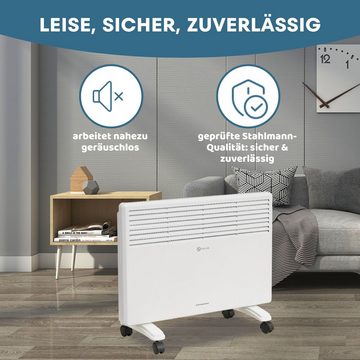 Stahlmann Heizgerät STAHLMANN Konvektor Heizung ZK2000, 2000 W, Schnelle Erwärmung, Thermostat, Leise und Konvektor Heizung