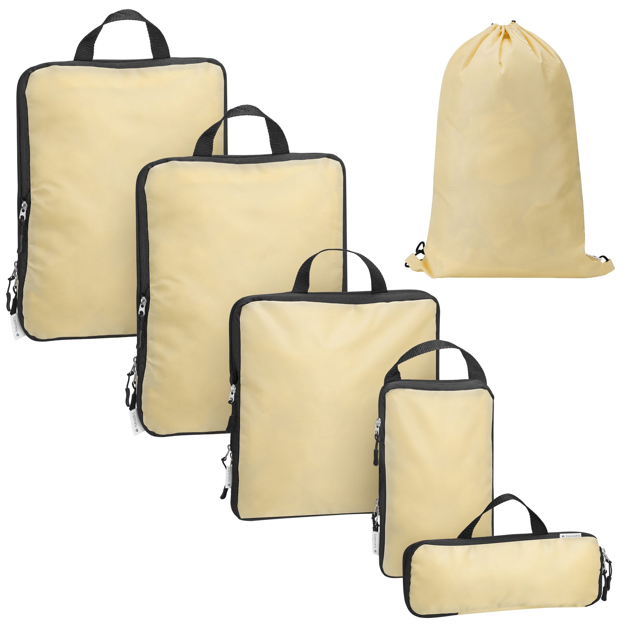Kofferorganizer Koffer Organizer - Packtaschen für Rucksack in Beige