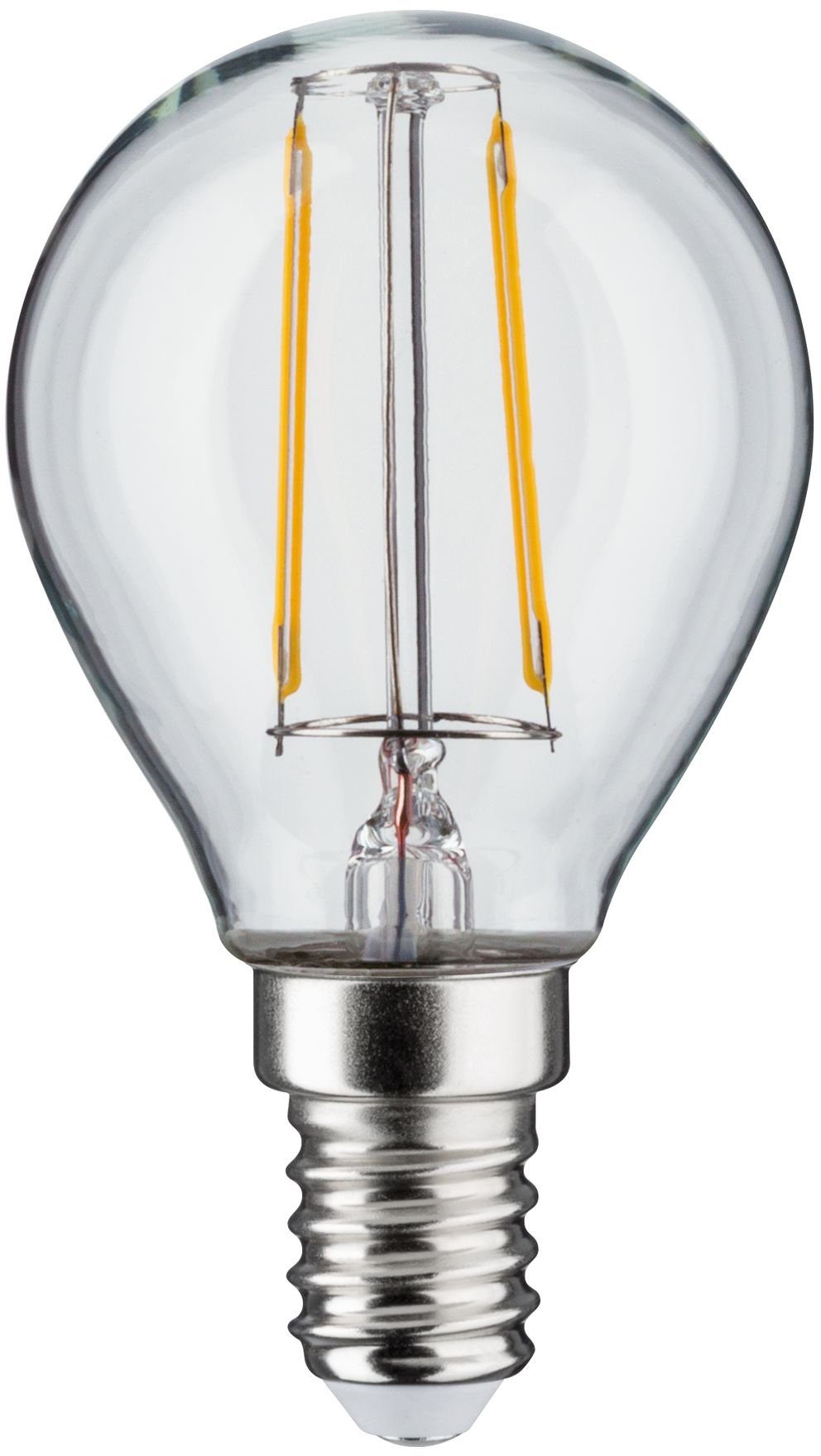 Paulmann LED-Filament 5er Pack 2,6W Tropfen E14 klar 2700K, E14, 5 St., Warmweiß