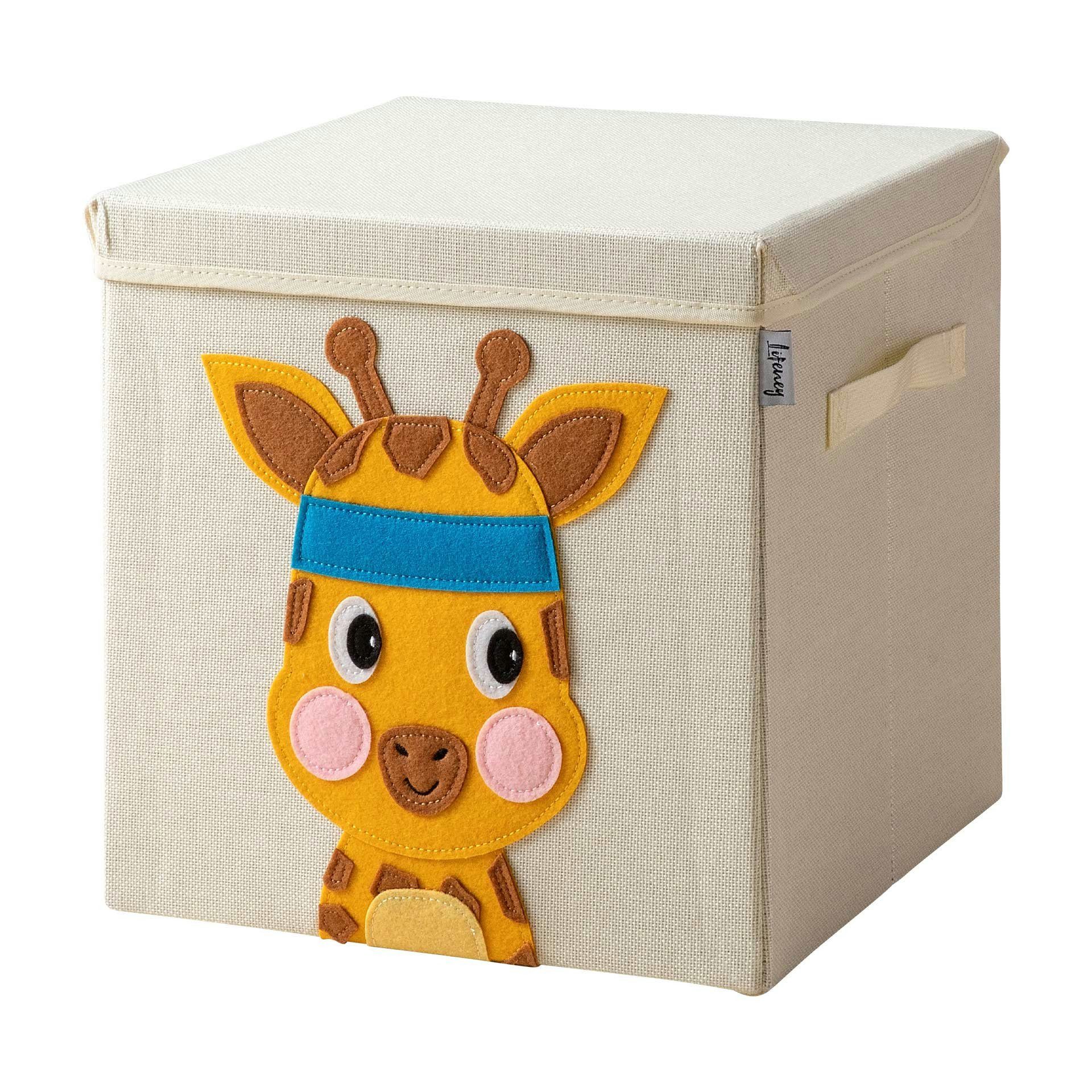 Faltbox Aufbewahrungsbox mit Deckel Giraffe