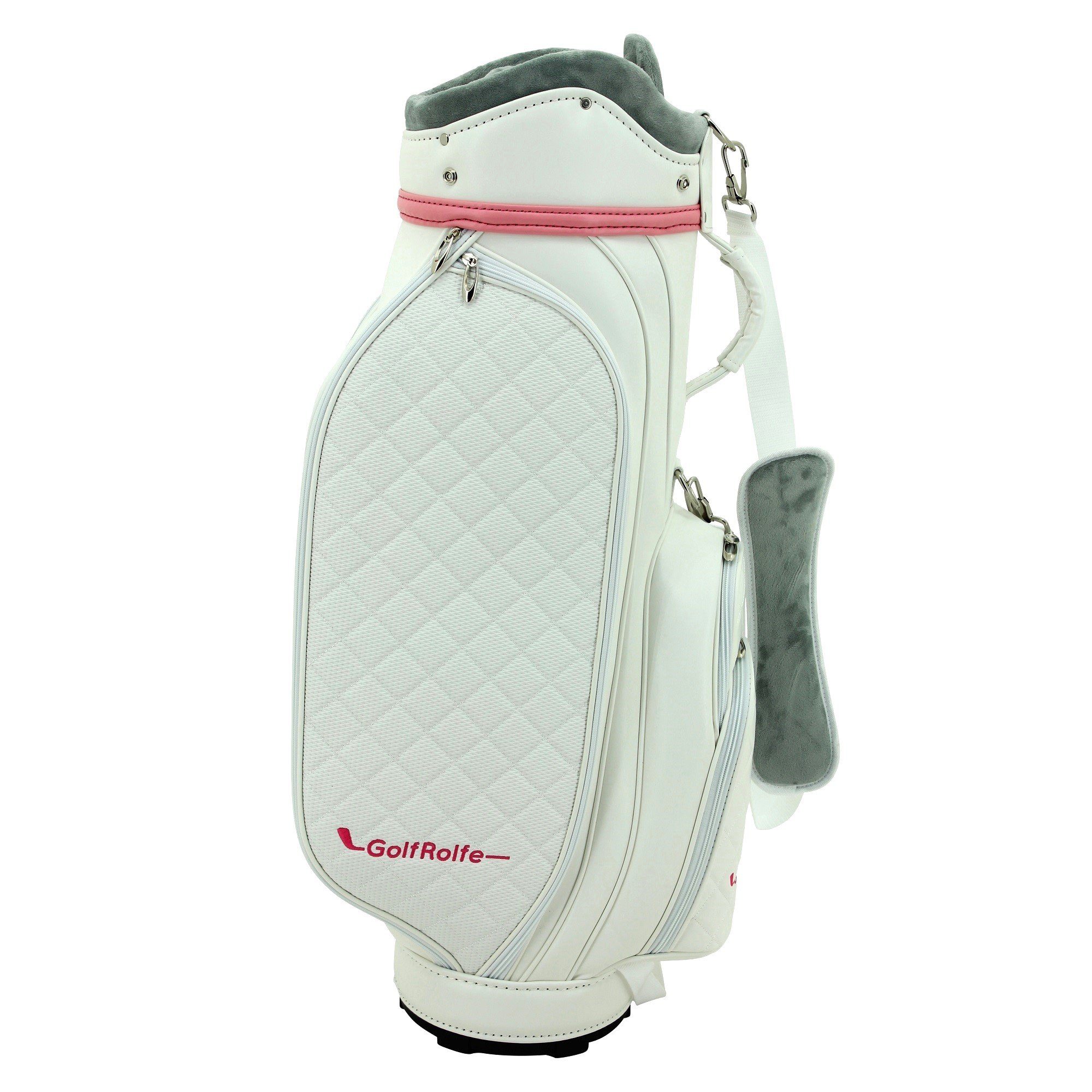 GolfRolfe Golfballtasche GolfRolfe - Golfbag Caddybag 14279 Design weiß Golftasche