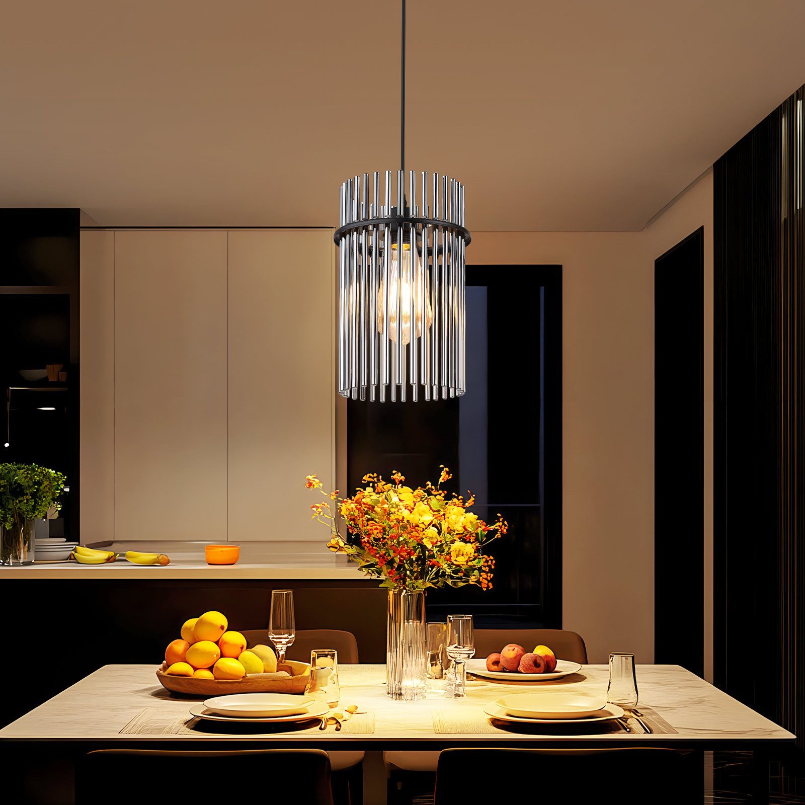 ZMH Pendelleuchte Lichtmaler Hängeleuchte 1 Flammig Hängelampe Glas E27, oh günstig online kaufen