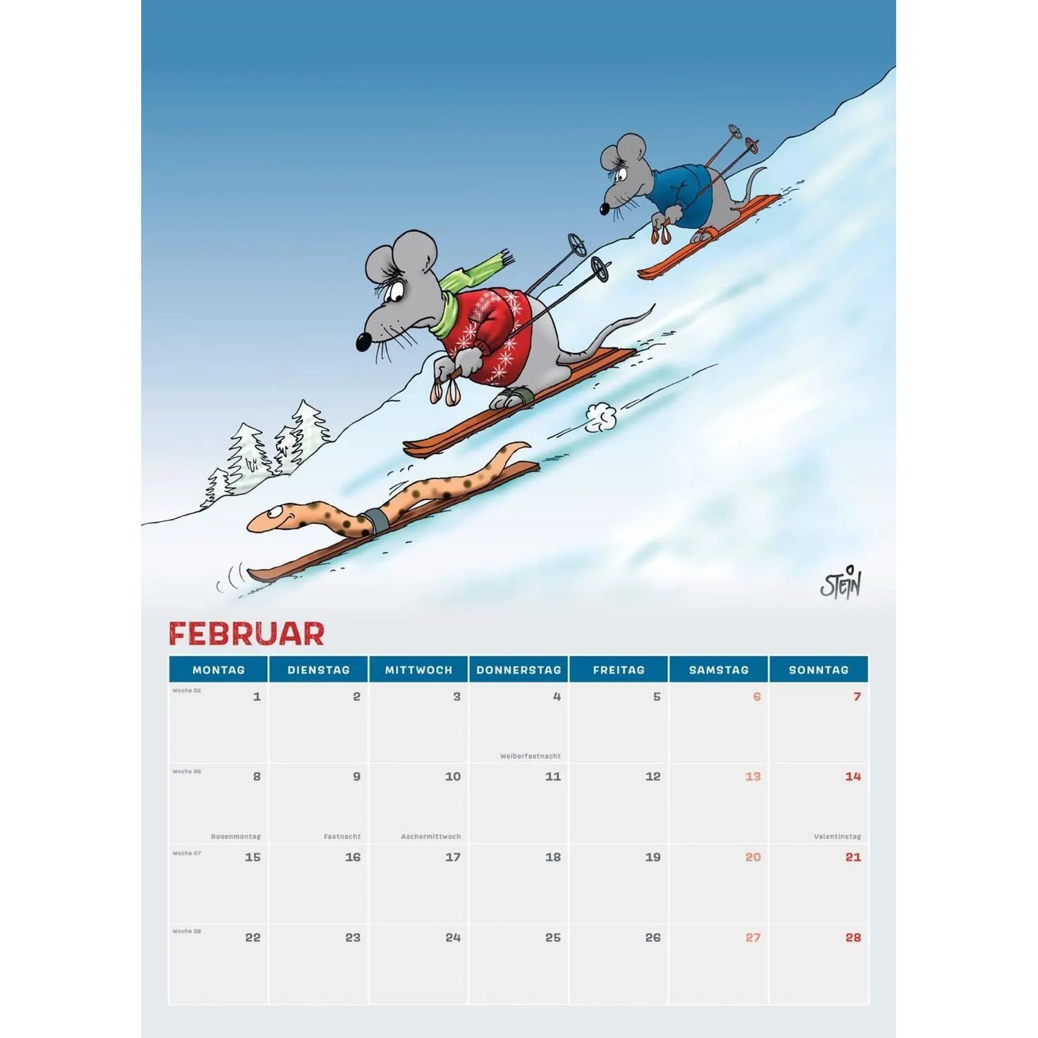 Lappan Verlag Wandkalender Uli Stein Tierische Zeiten 2027: Monatskalender für die Wand – Bild 5 von 5