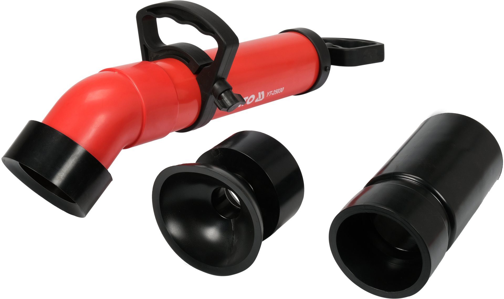 TRIZERATOP Rohrreinigungspumpe Rohrreinigungspumpe Saug - Druckpumpe, Kanalreinigung mit 3 Aufsätzen