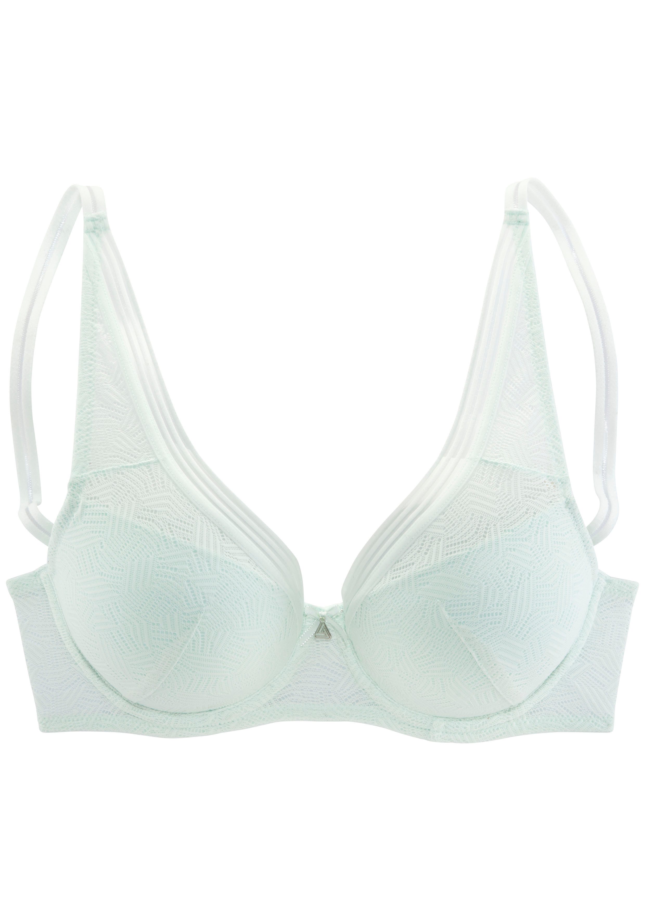 s.Oliver Push-up-BH Louanne mit Bügel im angesagten High-Apex-Look, Dessous