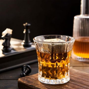 Truyuety Cocktail-Set Whiskey Stones Geschenkset - Goldene 8-tlg, (9-tlg)