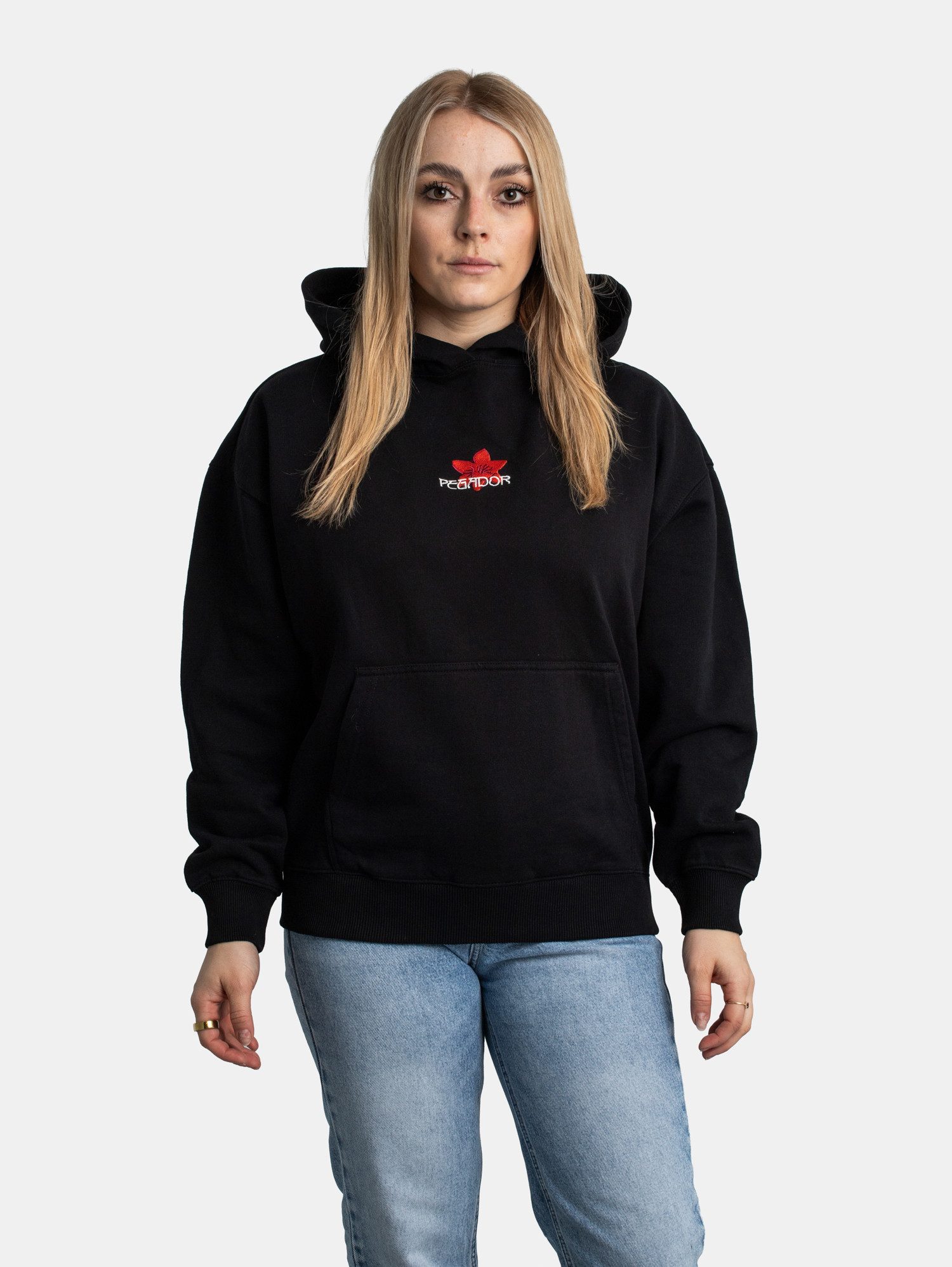 PEGADOR Hoodie Pegador Modra Oversized Hoodie