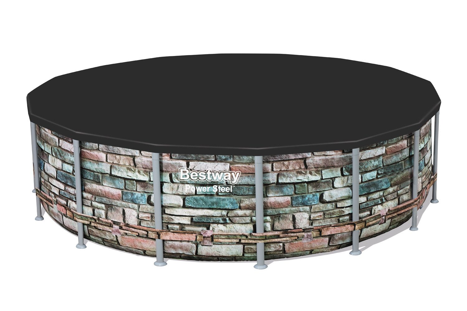 Tourenkajak Ø 493 cm, (Packung, 1-St), schwarz, rund