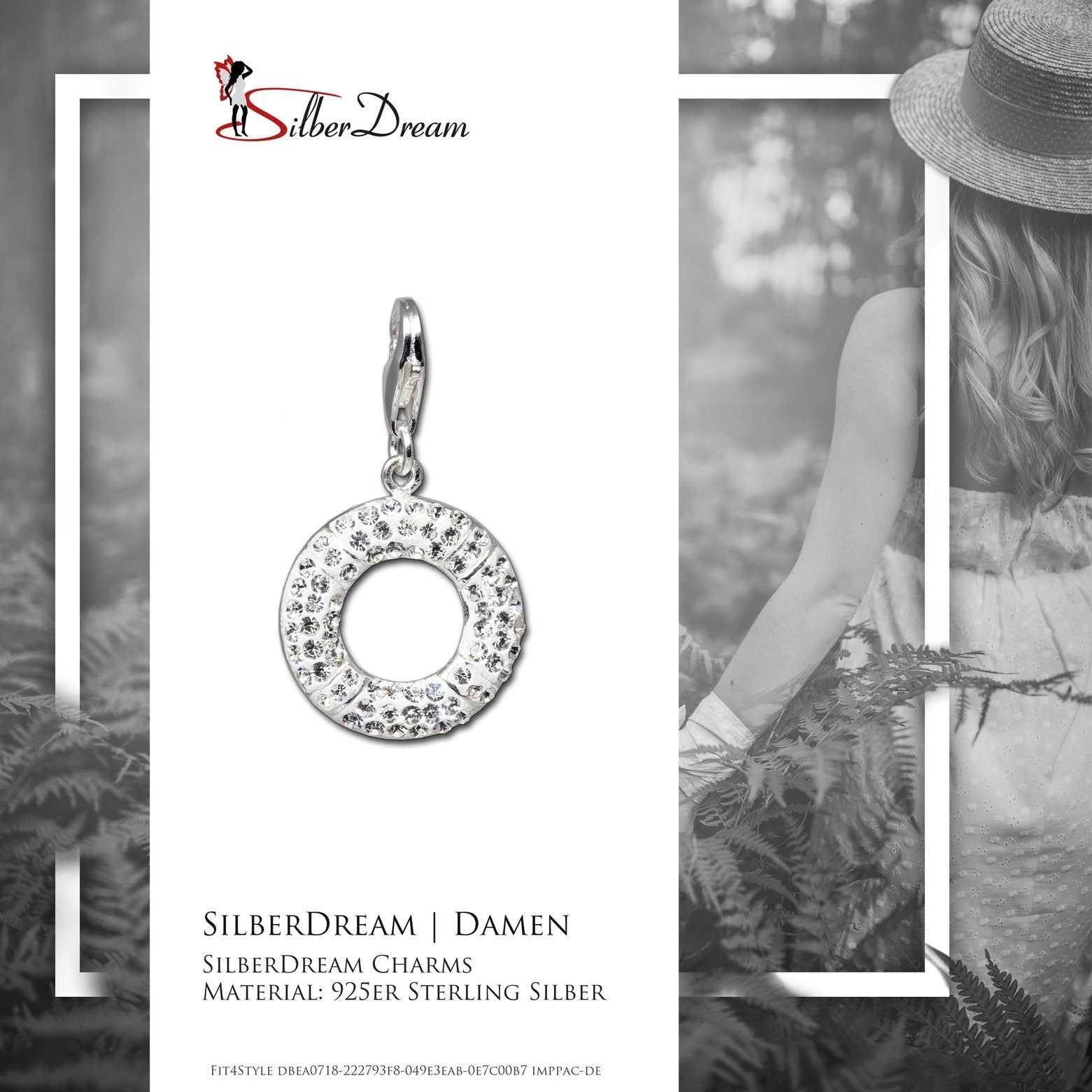 SilberDream Charm-Einhänger SilberDream weiß Charm Ring, günstig online kaufen