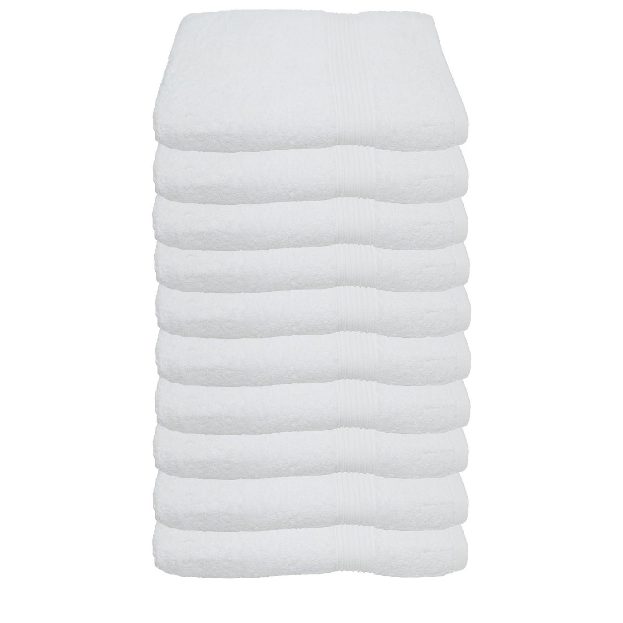 Julie Julsen Gästehandtücher 10-Gästehandtücher-Weiss-Gästetuch 30 x 50 cm, günstig online kaufen