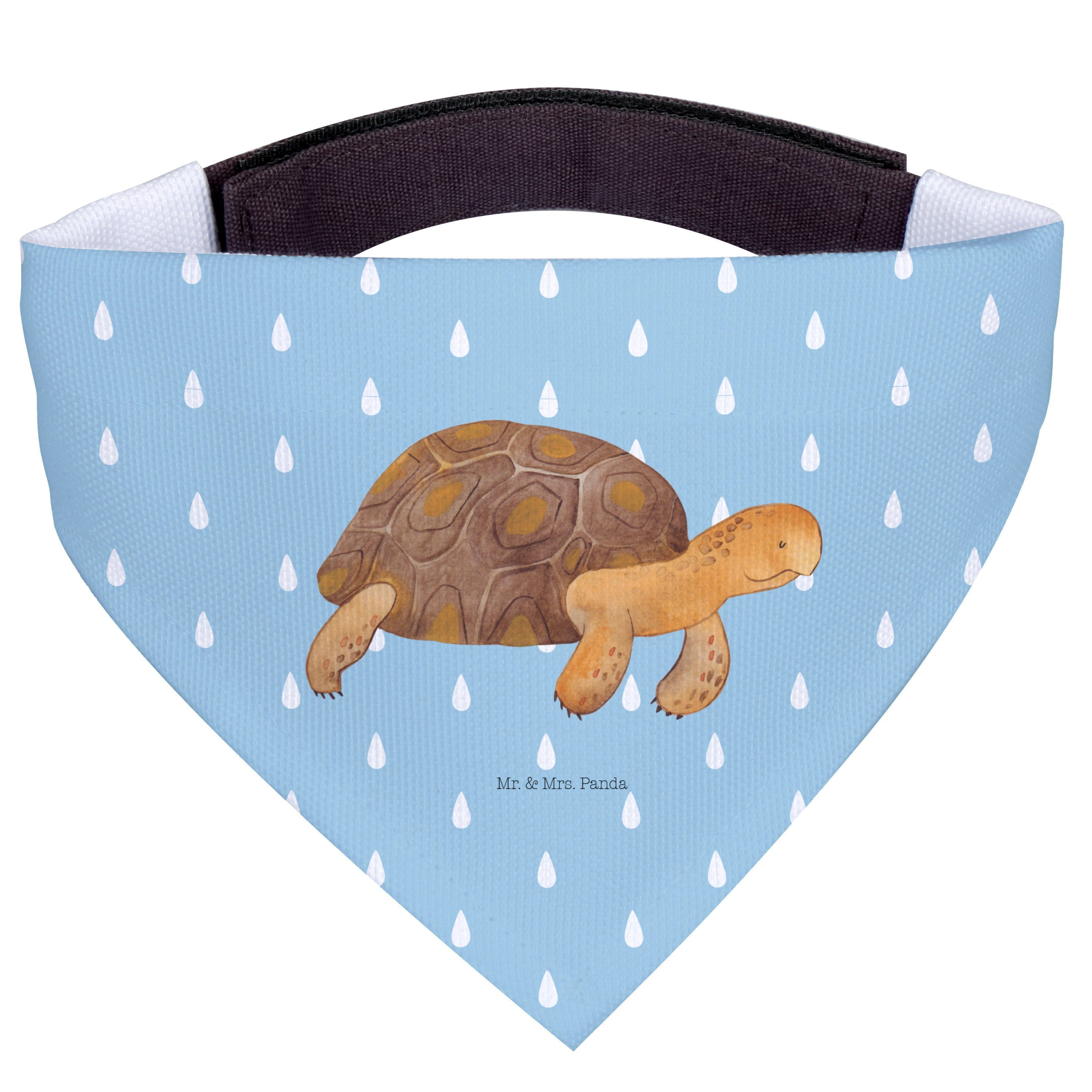 Mr. & Mrs. Panda Hundefliege Schildkröte Marschieren, Halstuch Hund, Blau Pastell, Meer, Hundehals, Polyester, Hunde Dreieckstuch Halstuch Schal für Hunde