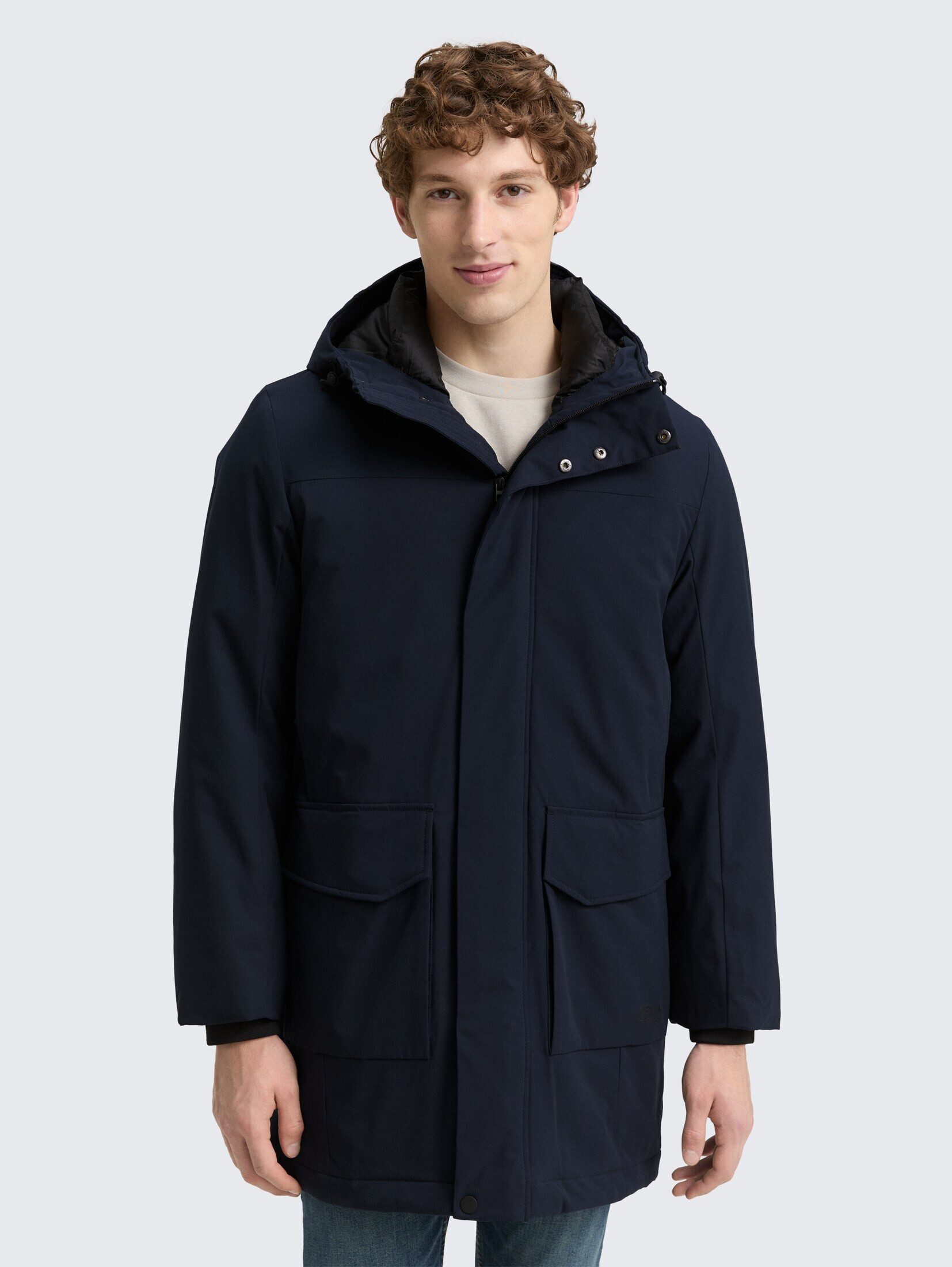 TOM TAILOR Denim Wintermantel Parka mit wasserabweisender Funktion Parka mit wasserabweisender Funktion