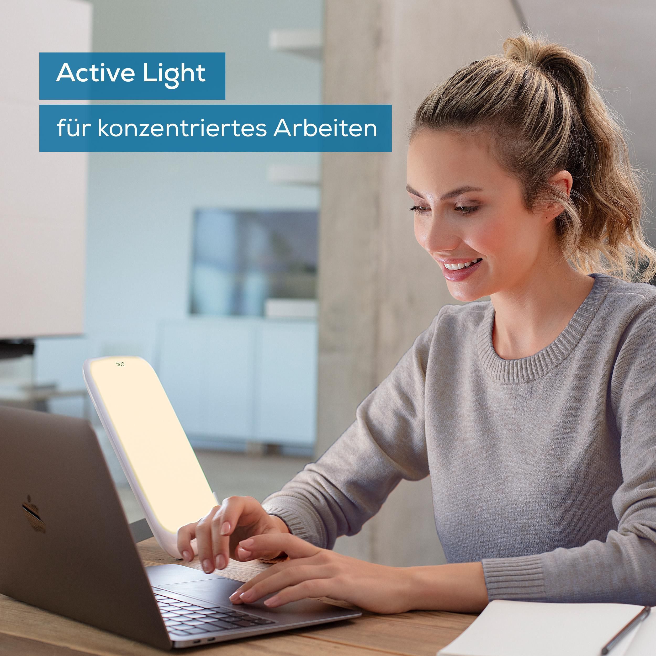 BEURER Tageslichtlampe TL 35 mit Dimmer und 3 Farbtemperaturen, für zuhause und im Büro, Abschaltautomatik, Dimmfunktion, Ein-/Ausschalter, Timerfunktion, mehre – Bild 4 von 5