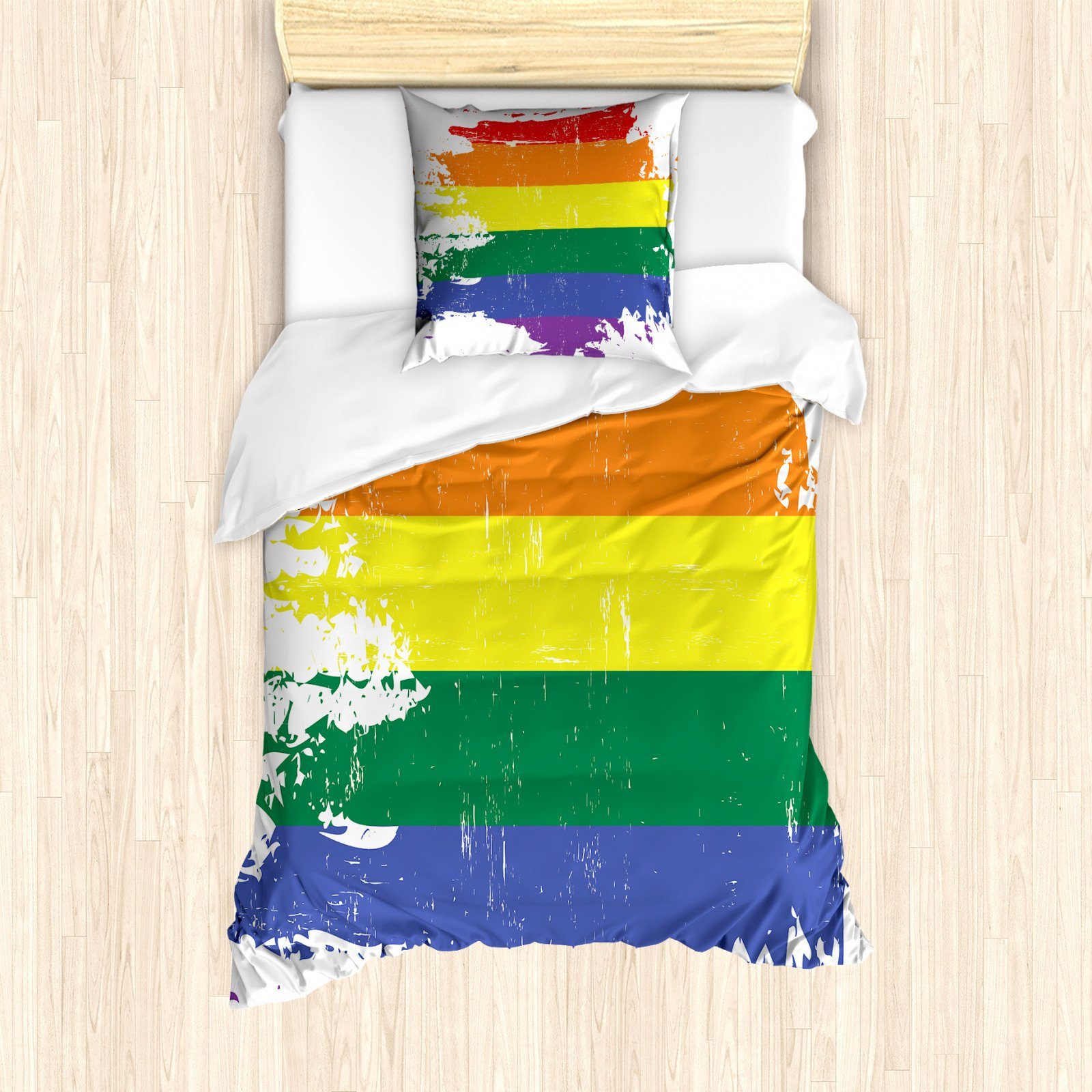 Bettwäsche »Milbensicher Allergiker geeignet mit Kissenbezug«, Abakuhaus,  Jahrgang Rainbow LGBT Flag-Linie online kaufen | OTTO