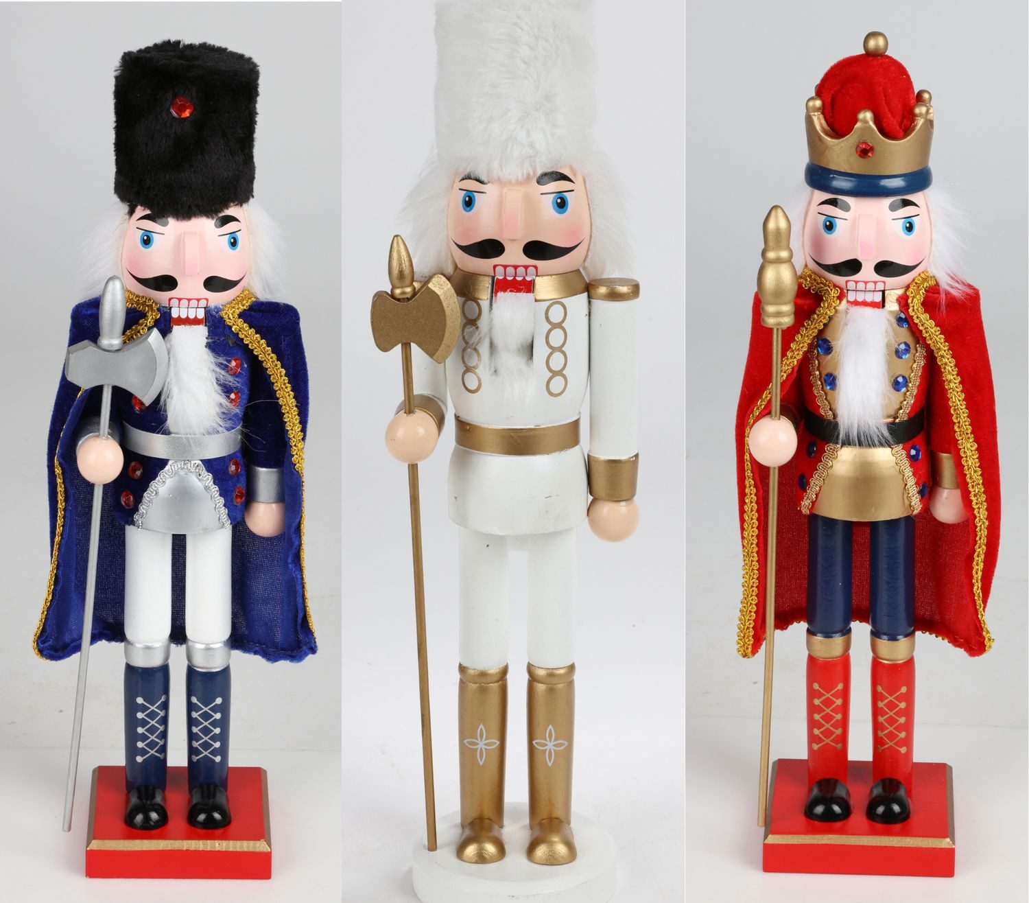 BURI Dekofigur Nussknacker Weihnachten Tischdekoration Advent Nikolaus Chri günstig online kaufen