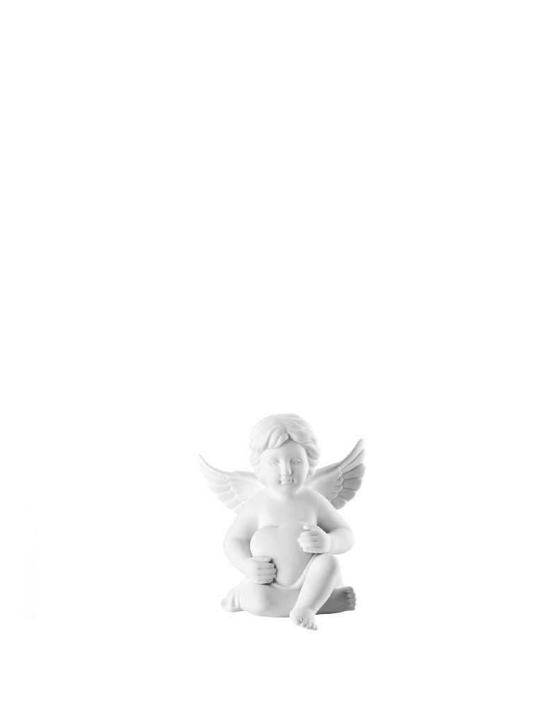 Rosenthal Engelfigur Engel mit Herz aus matten Porzellan, klein, detailverliebt & hochwertig