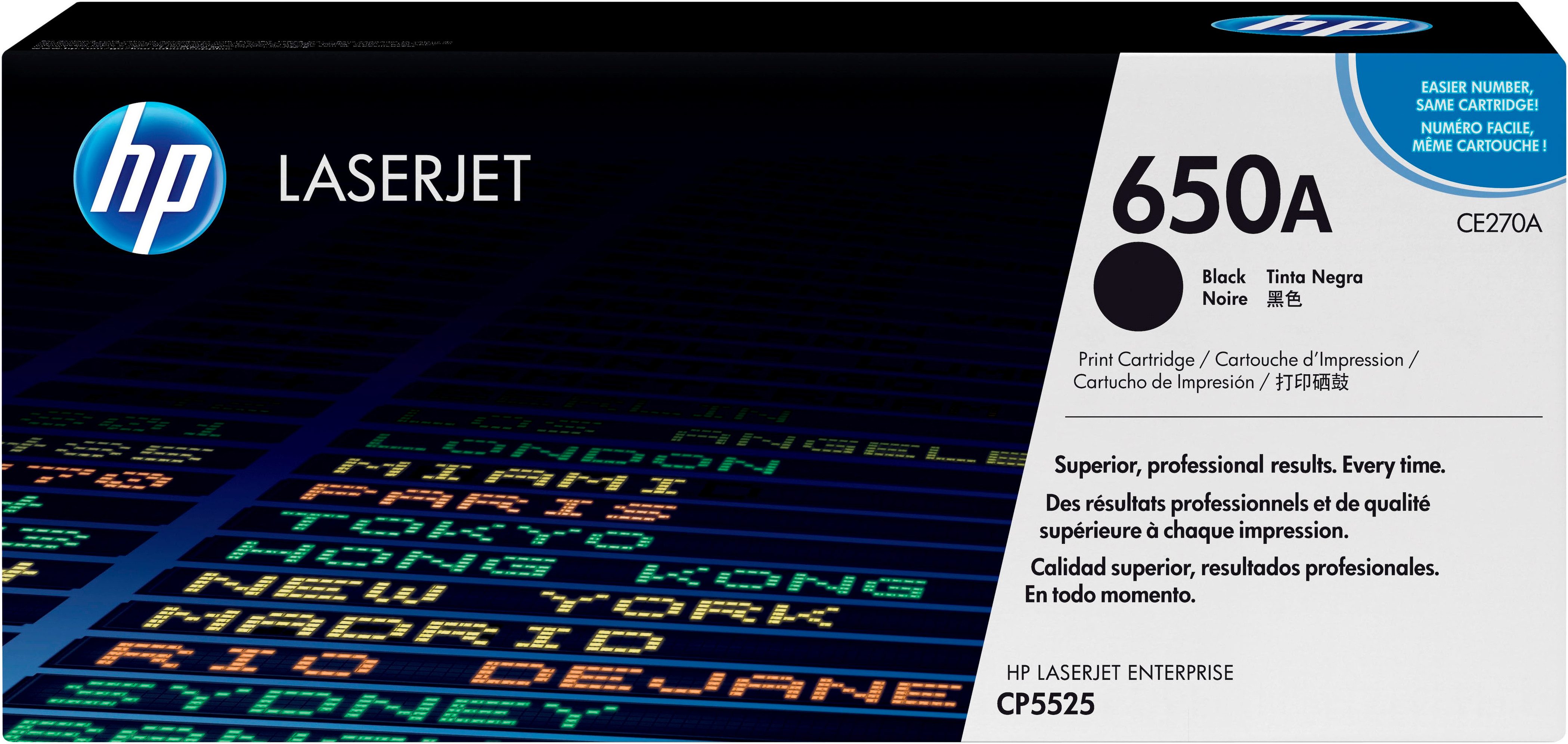 HP Tonerpatrone HP original Toner 650A Farben B/Y/M/C