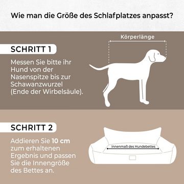 Bjird Tierbett Hundebett Bella Fancy Gesteppt, Hundesofa für kleie und grosse Hunde, Größe: S,M,L,XL