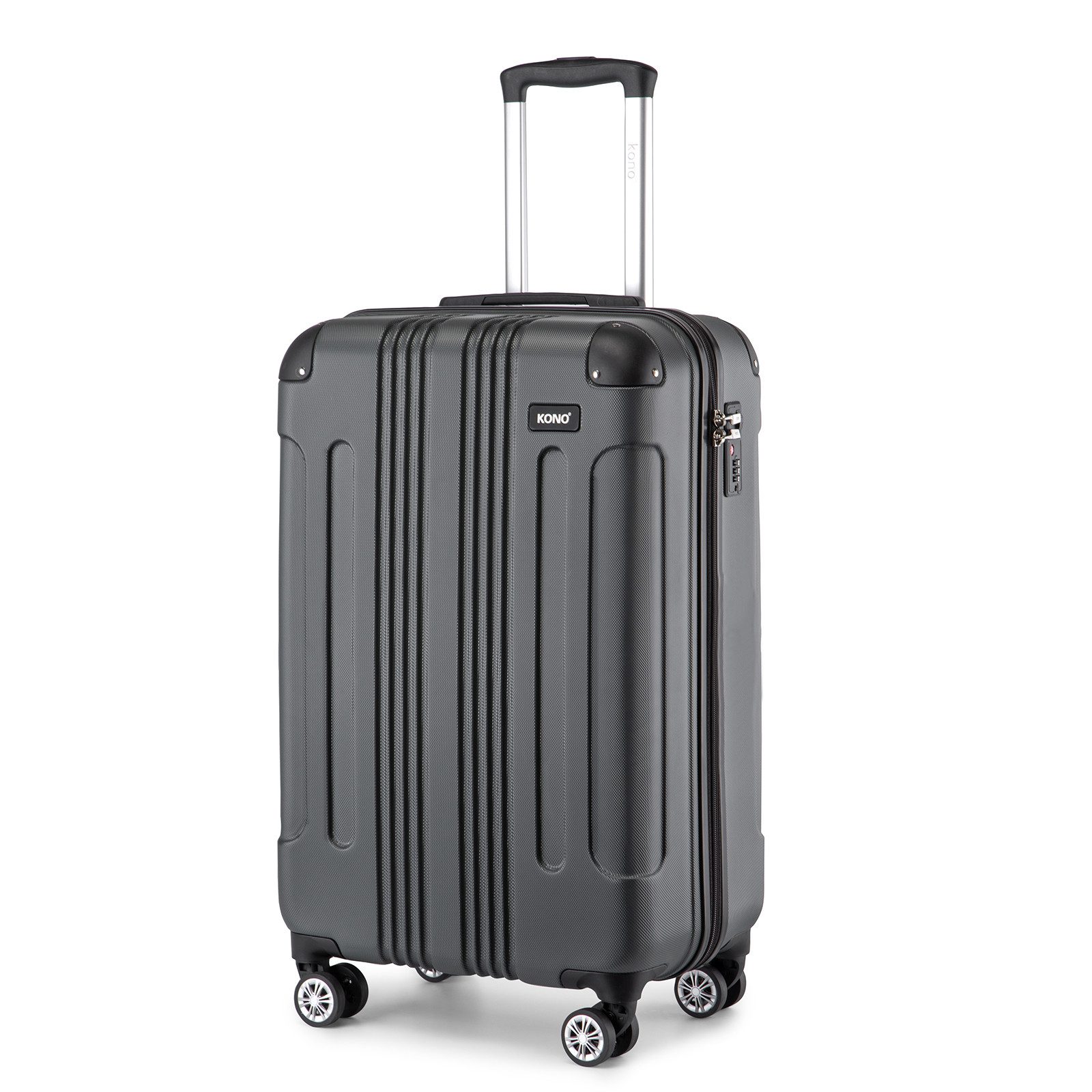KONO Handgepäck-Trolley Panda-Design Hartschalen-Koffer mit 360°-Drehrollen günstig online kaufen