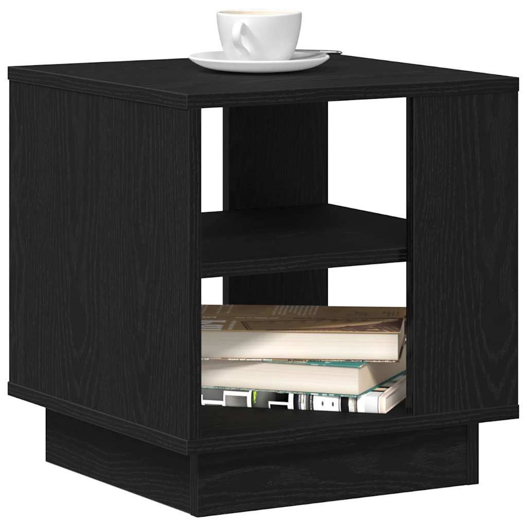 vidaXL Couchtisch Couchtisch Schwarz Eichen-Optik 40 x 40 x 43 cm Holzwerkstoff (1-St)