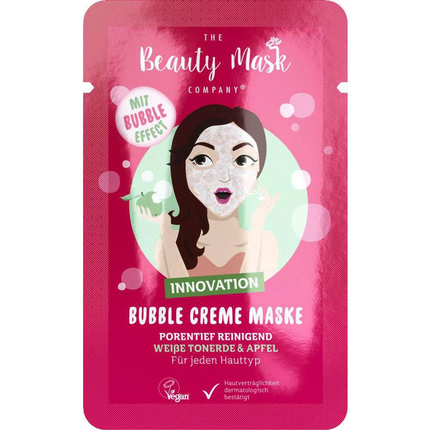 BURI Körpercreme 15x Beauty Mask Company Bubble Creme Gesichtsmaske Tonerde Reinigung