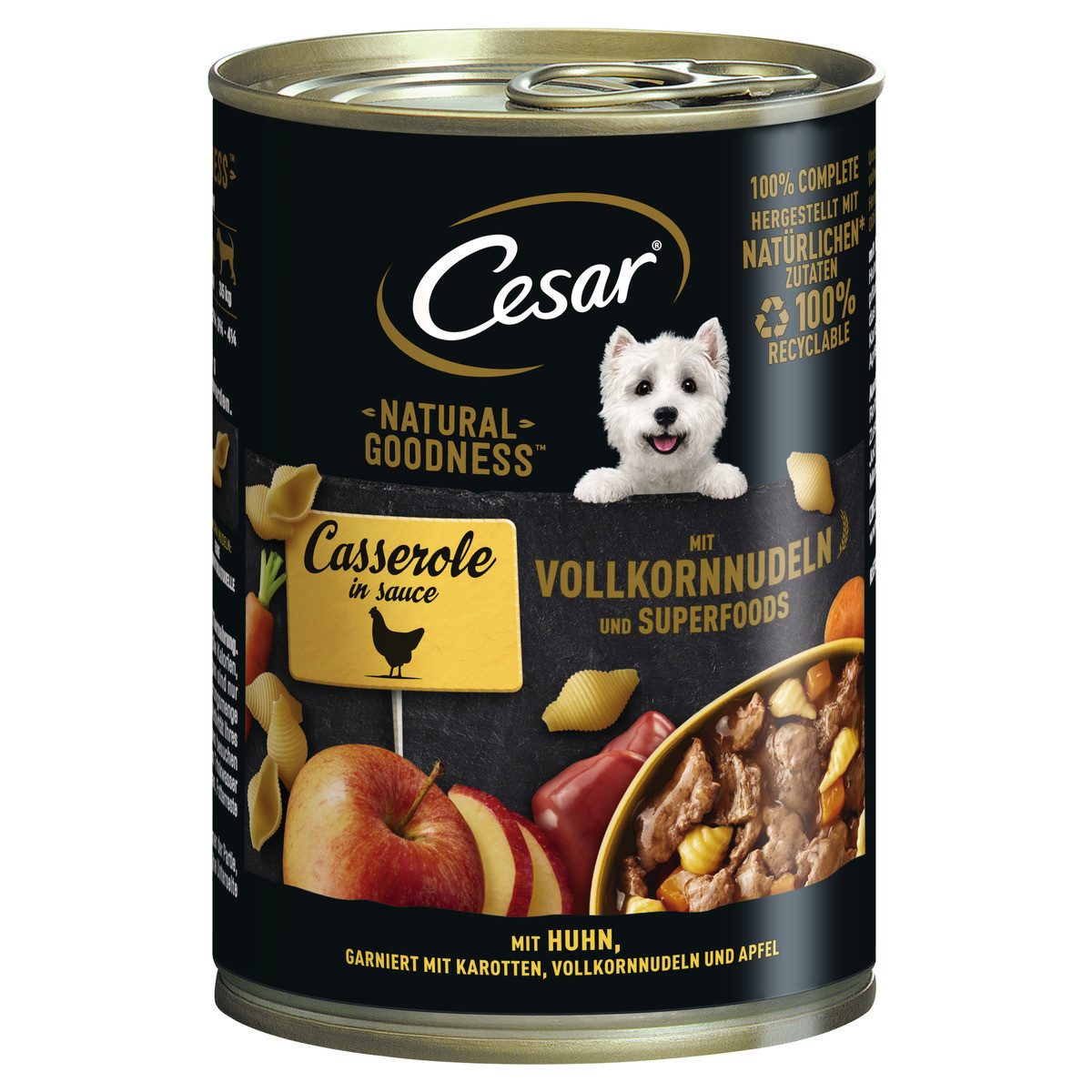Cesar Natural Goodness Huhn + Superfoods 400 g, für: Hund