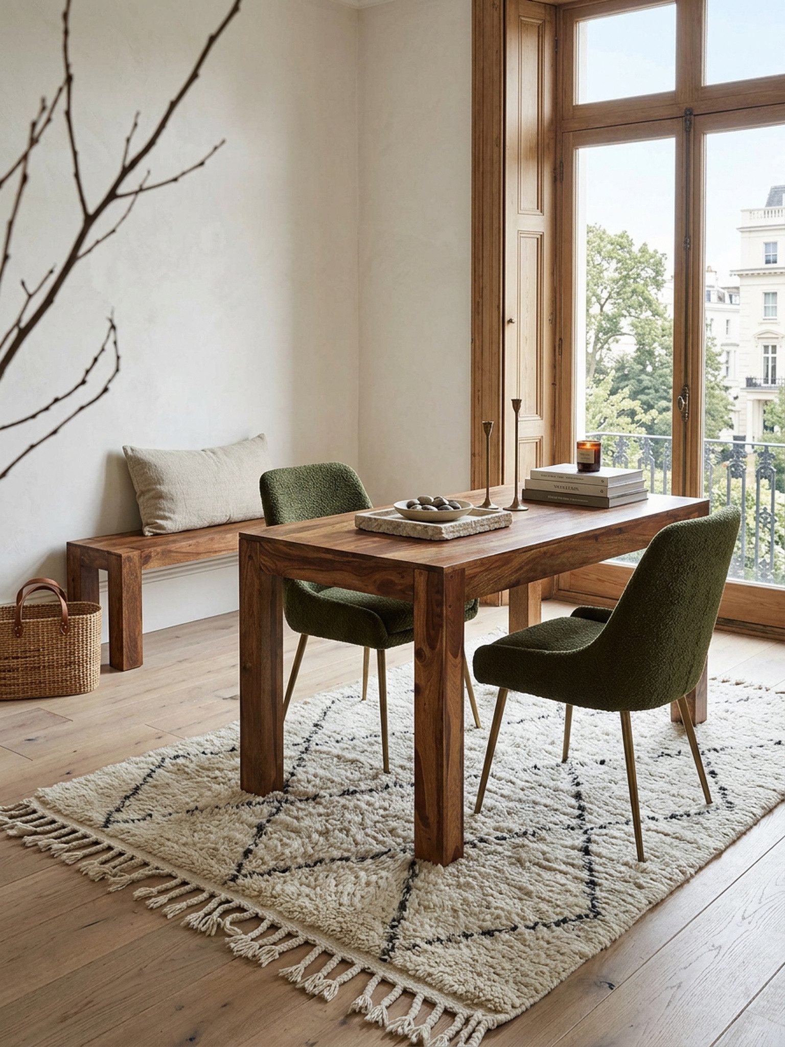 KADIMA DESIGN Esstisch Esstisch MUMBAI Massivholz 120 cm Esszimmer-Tisch Holztisch Küche, Design Küchentisch Landhaus-Stil dunkel-braun