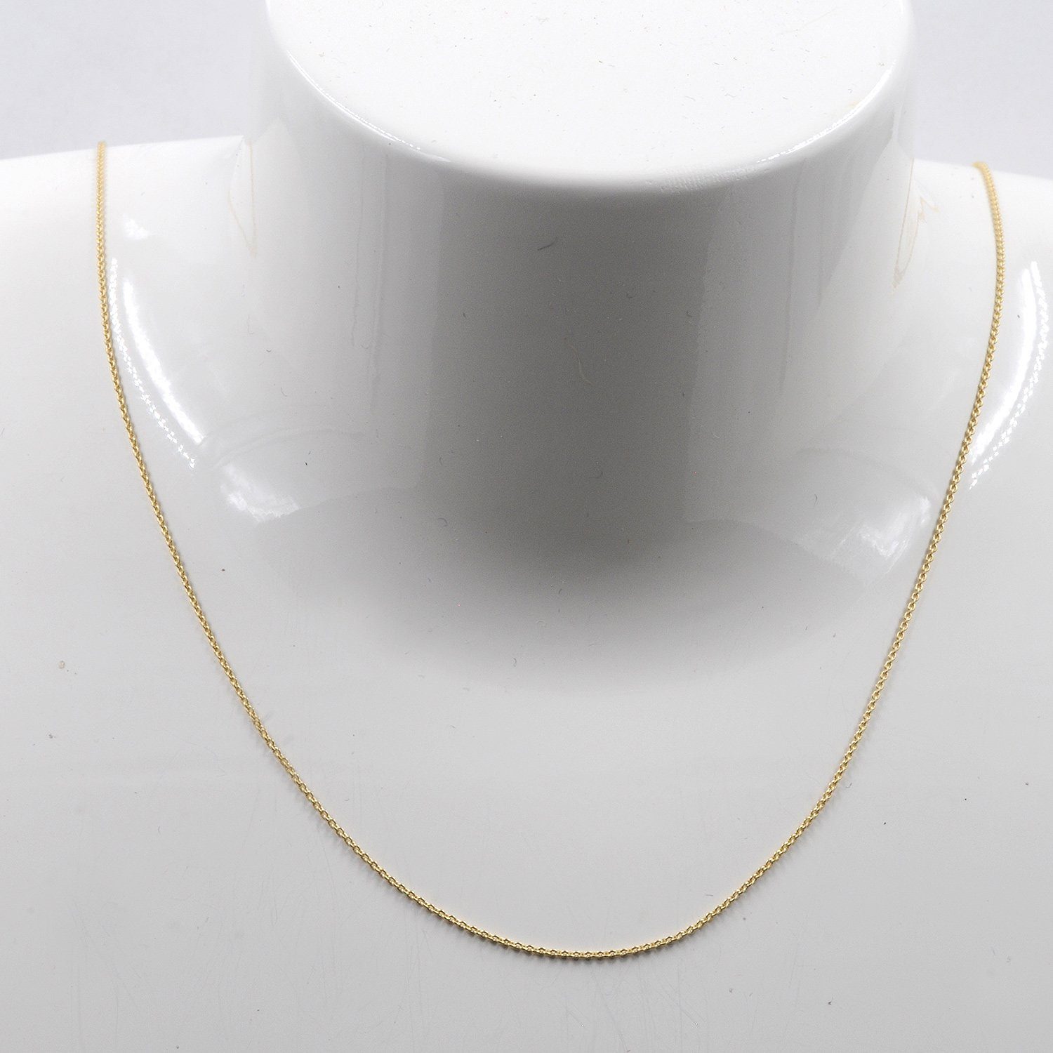 HOPLO Goldkette Goldkette Ankerkette Länge 36cm - Breite 1,1mm - 750-18 Karat Gold, Made in Germany – Bild 5 von 5