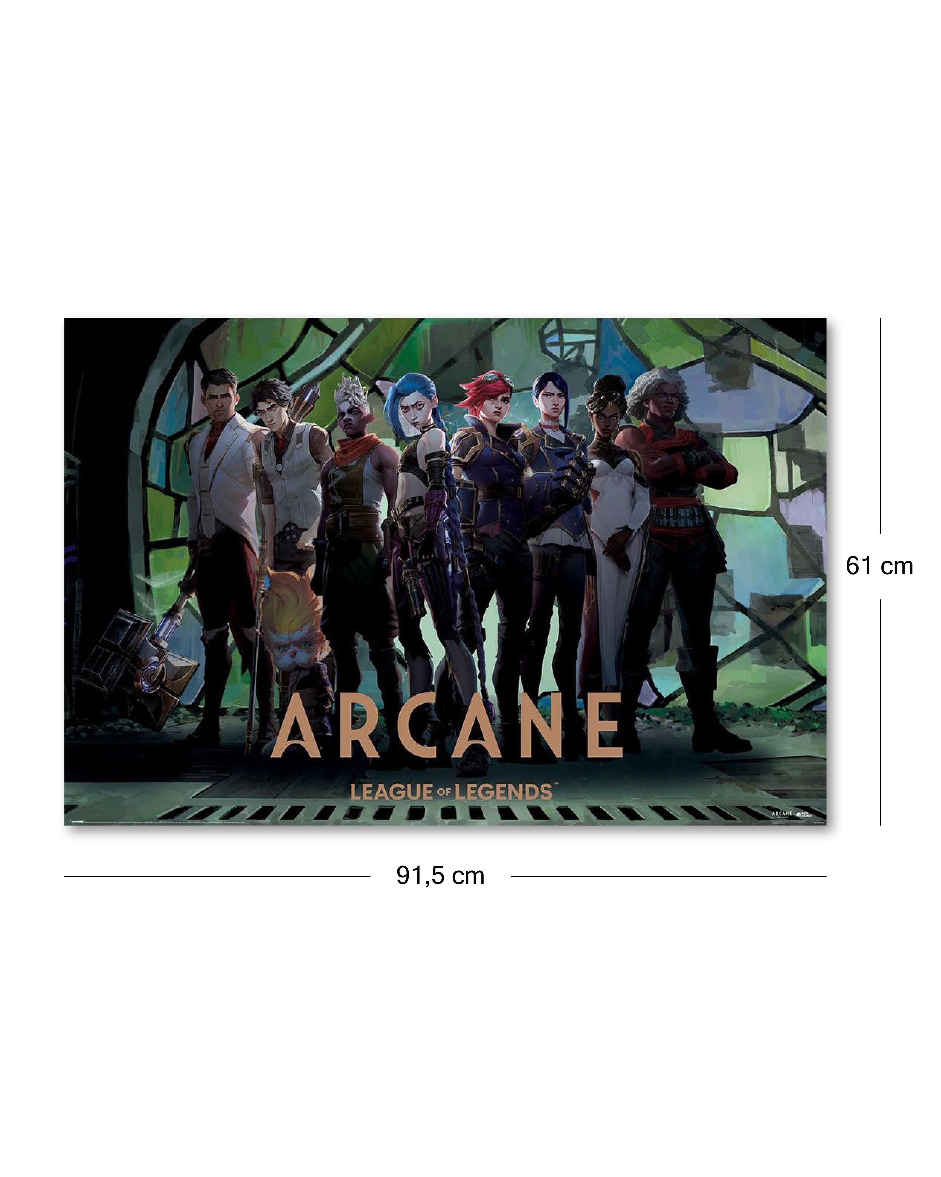 PYRAMID Poster Arcane Poster Zaun Collage League Of Legends 91,5 x 61 cm